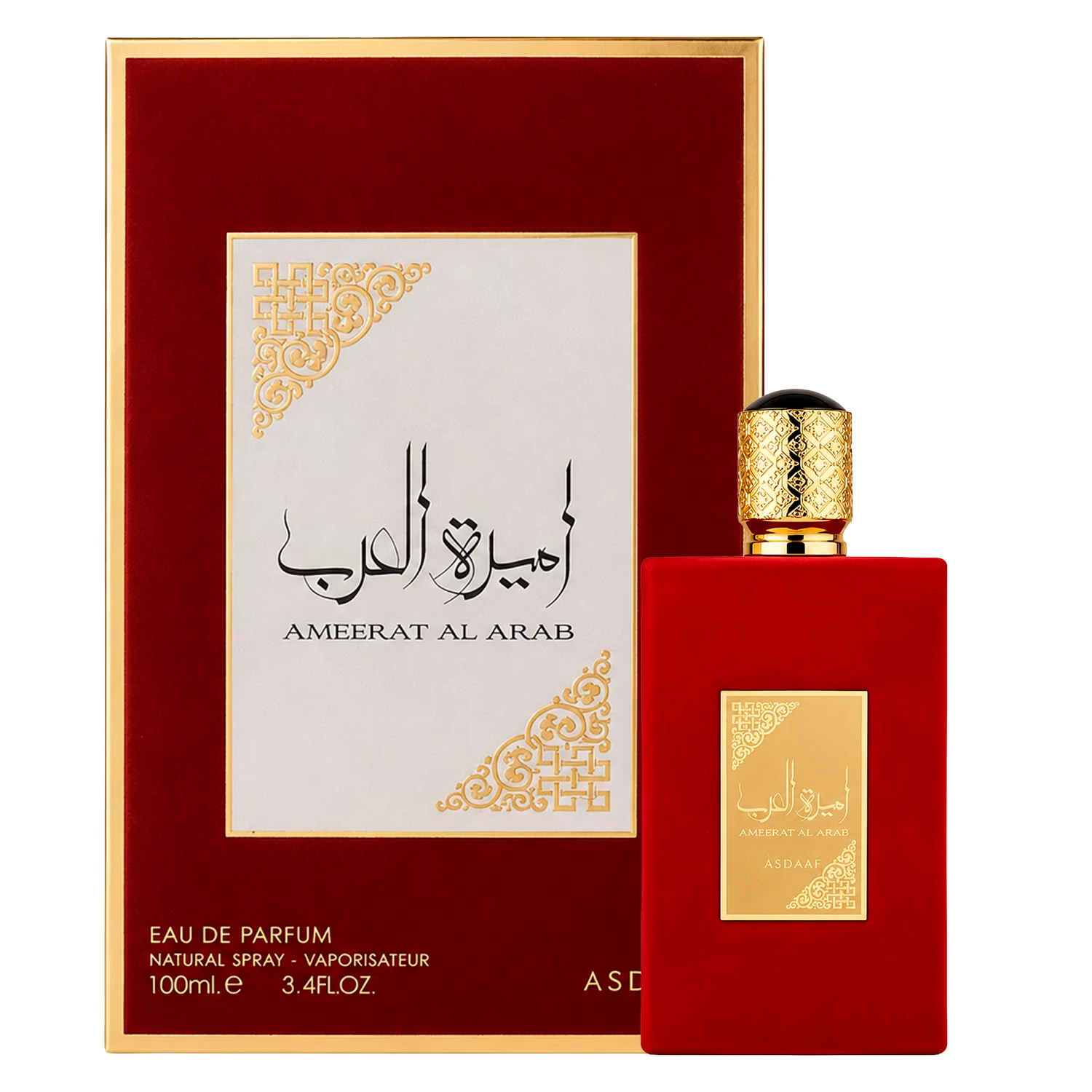 Perfume Lattafa Asdaaf Ameerat Al Arab Red Eau de Parfum Feminino 100ml