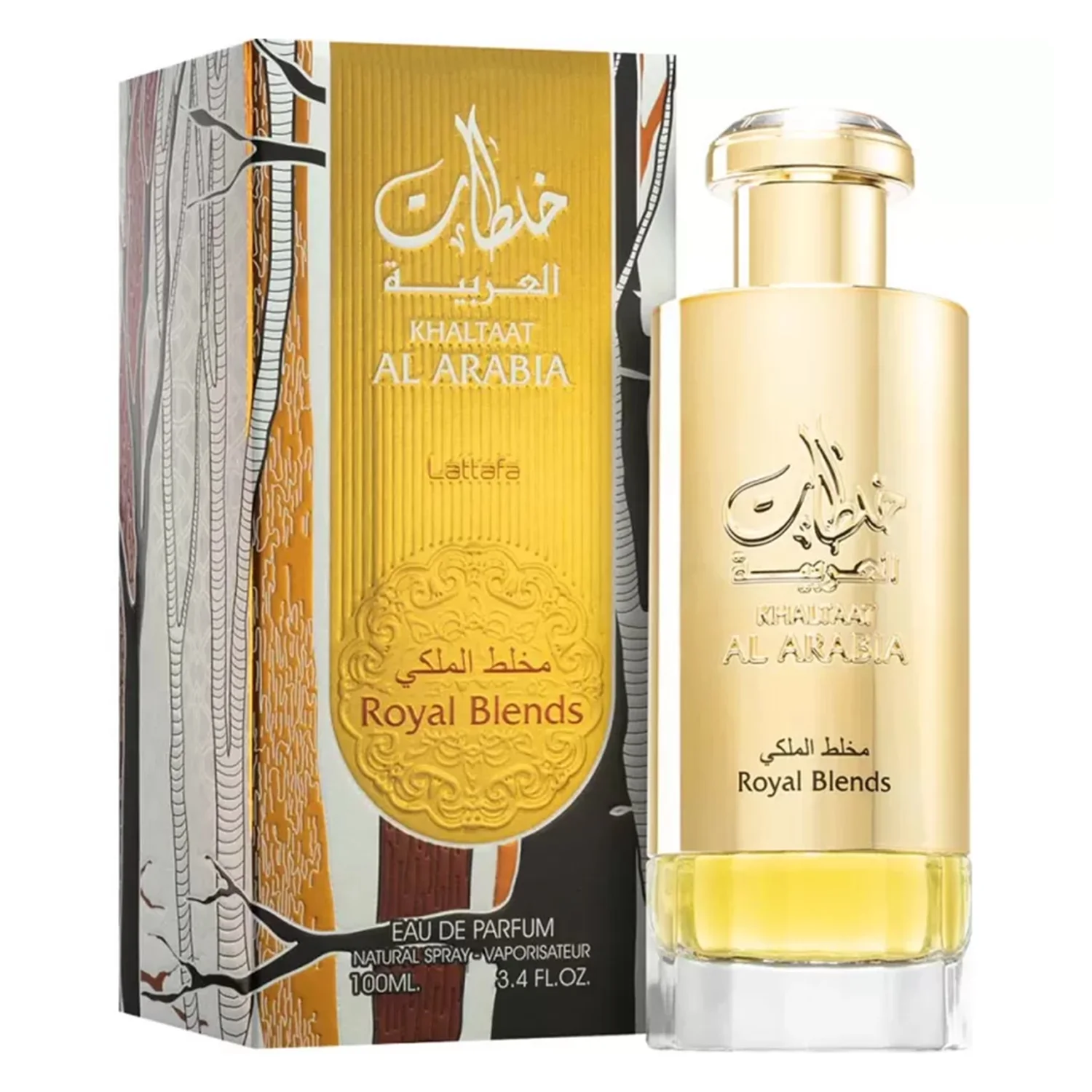 Perfume Lattafa Khaltaat Al Arabia Royal Blends Eau de Parfum Unissex 100ml