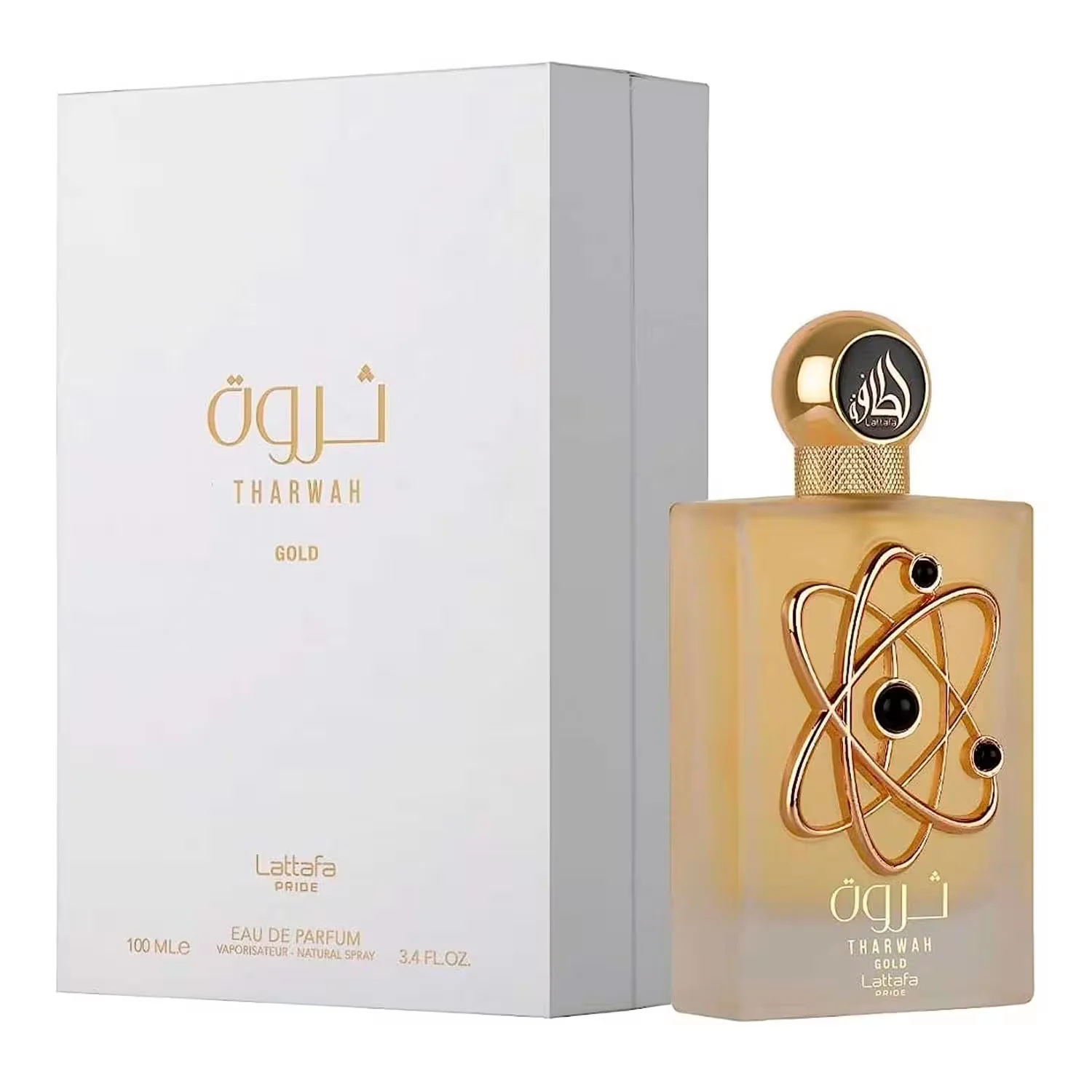 Perfume Lattafa Tharwah Gold Eau de Parfum Feminino 100ml
