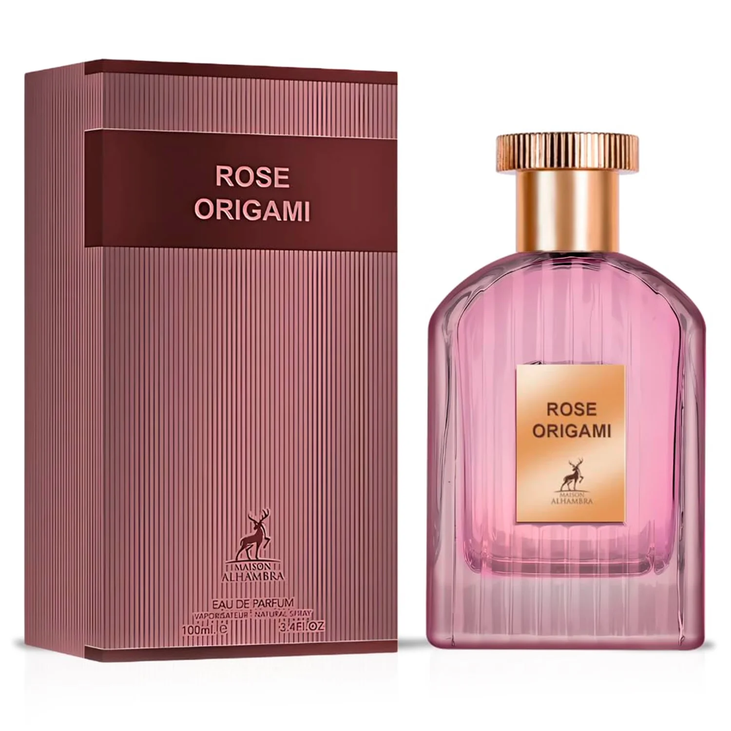 Perfume Maison Alhambra Rose Origami Eau de Parfum Unissex 100ml
