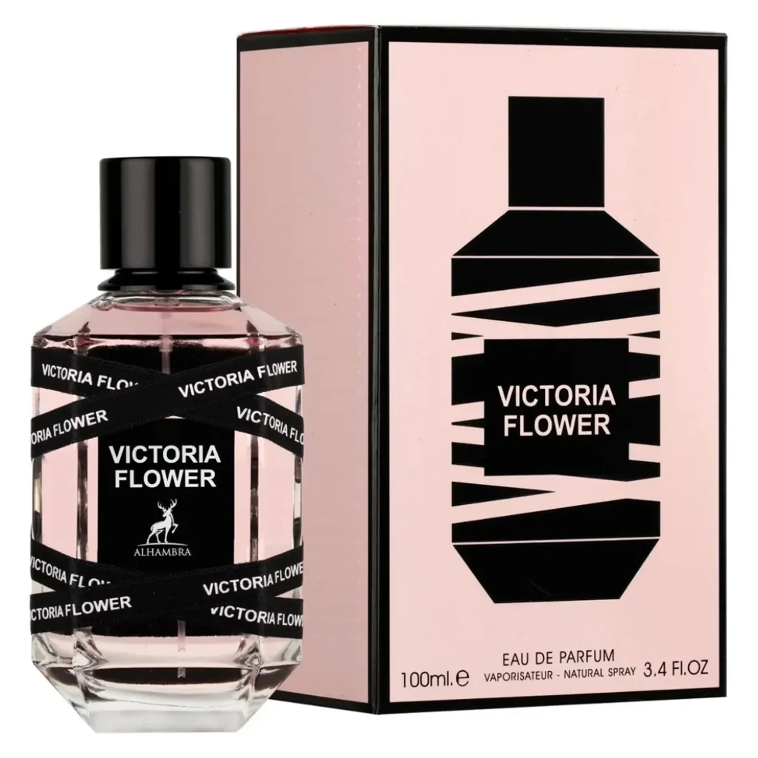 Perfume Maison Alhambra Victoria Flower Rosa Eau de Parfum Feminino 100ml