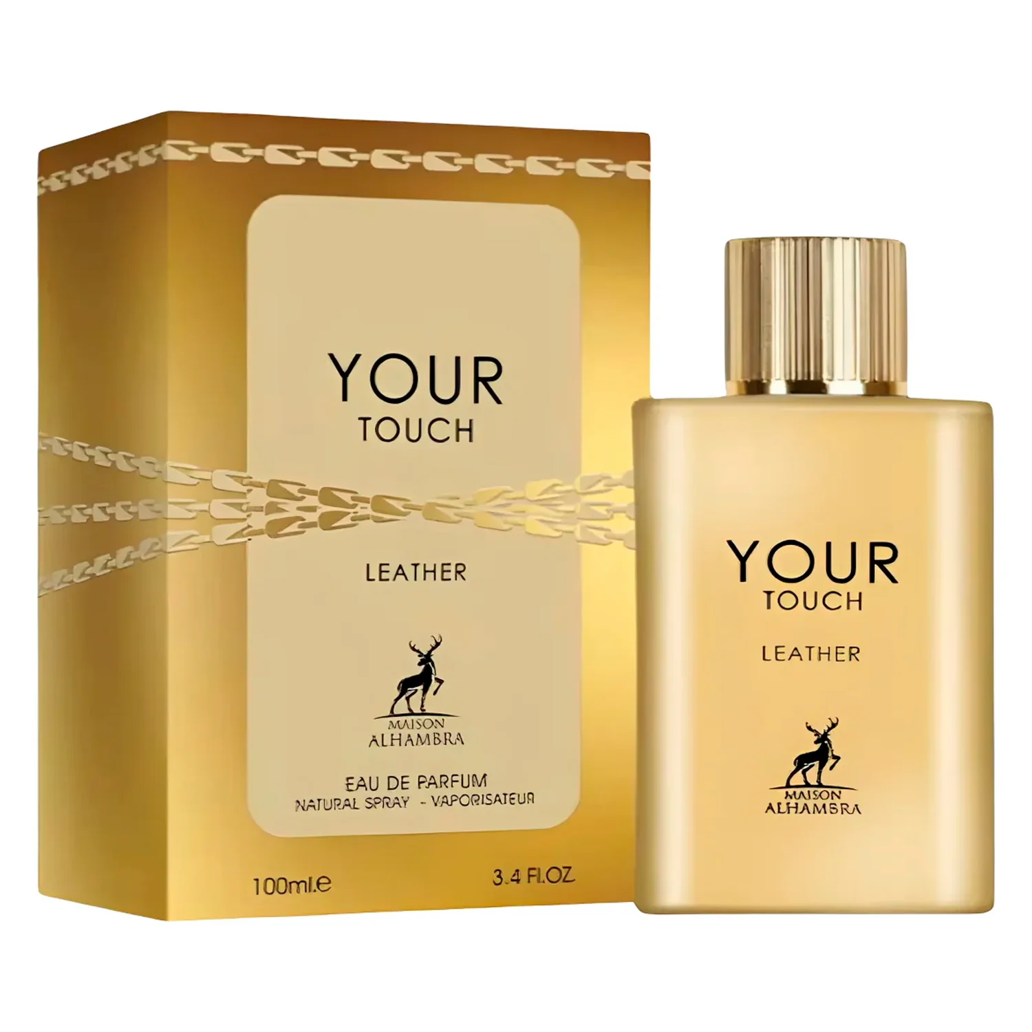 Perfume Maison Alhambra Your Touch Leather Eau de Parfum Masculino 100ml