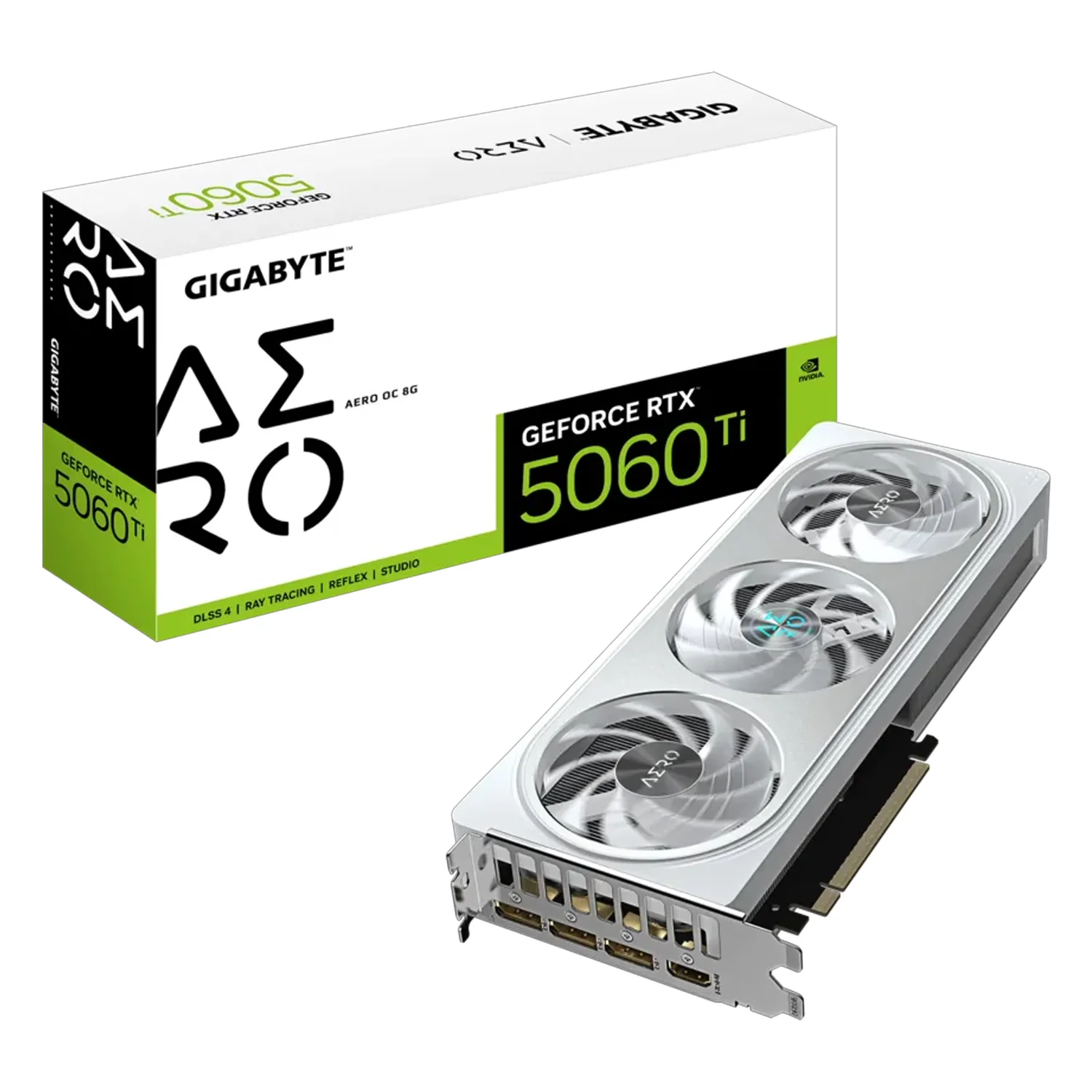 Placa de Vídeo Gigabyte NVIDIA GeForce RTX 5060 Ti 8GB GDDR7 - GV-N506TAERO OC-8GD