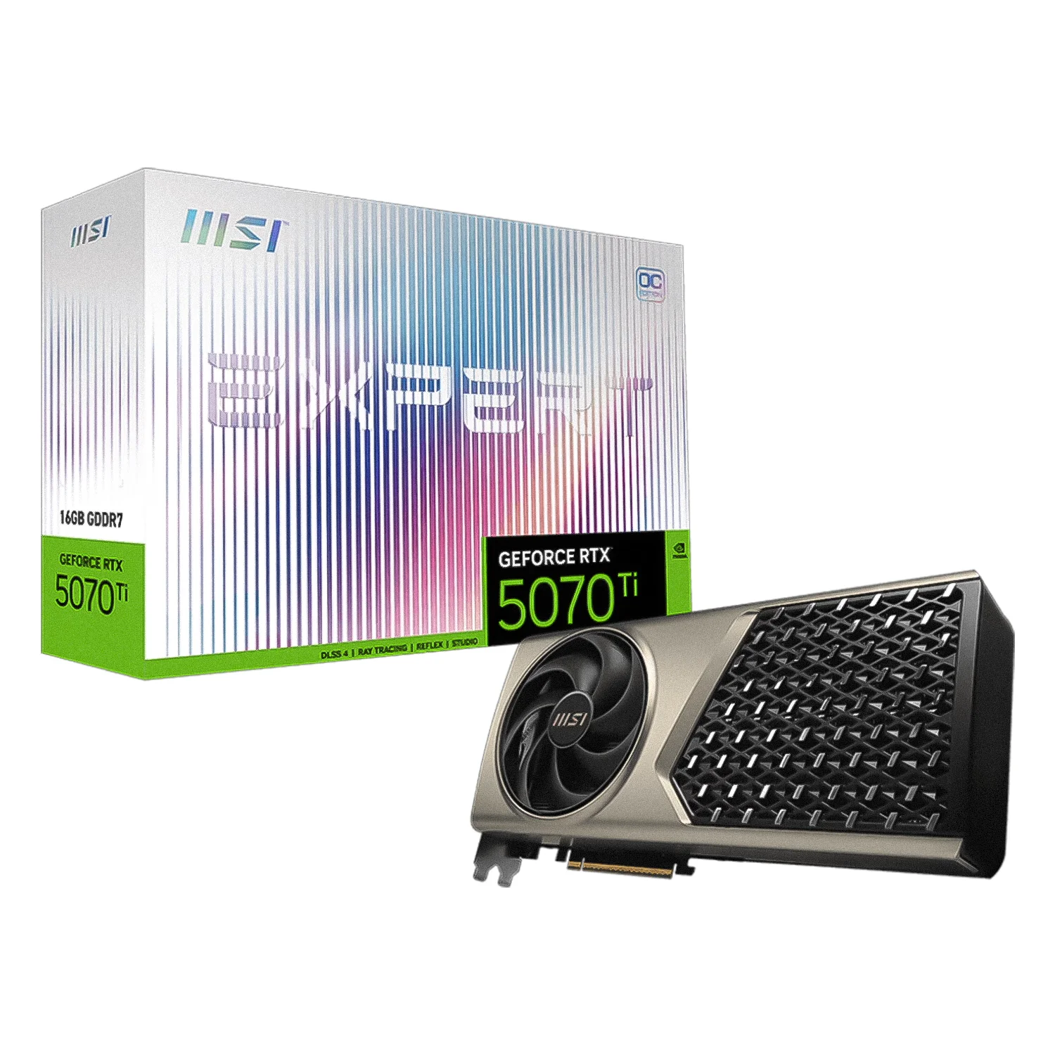 Placa de Vídeo MSI Expert OC NVIDIA GeForce RTX-5070Ti 16GB GDDR7 - G507T-16EC
