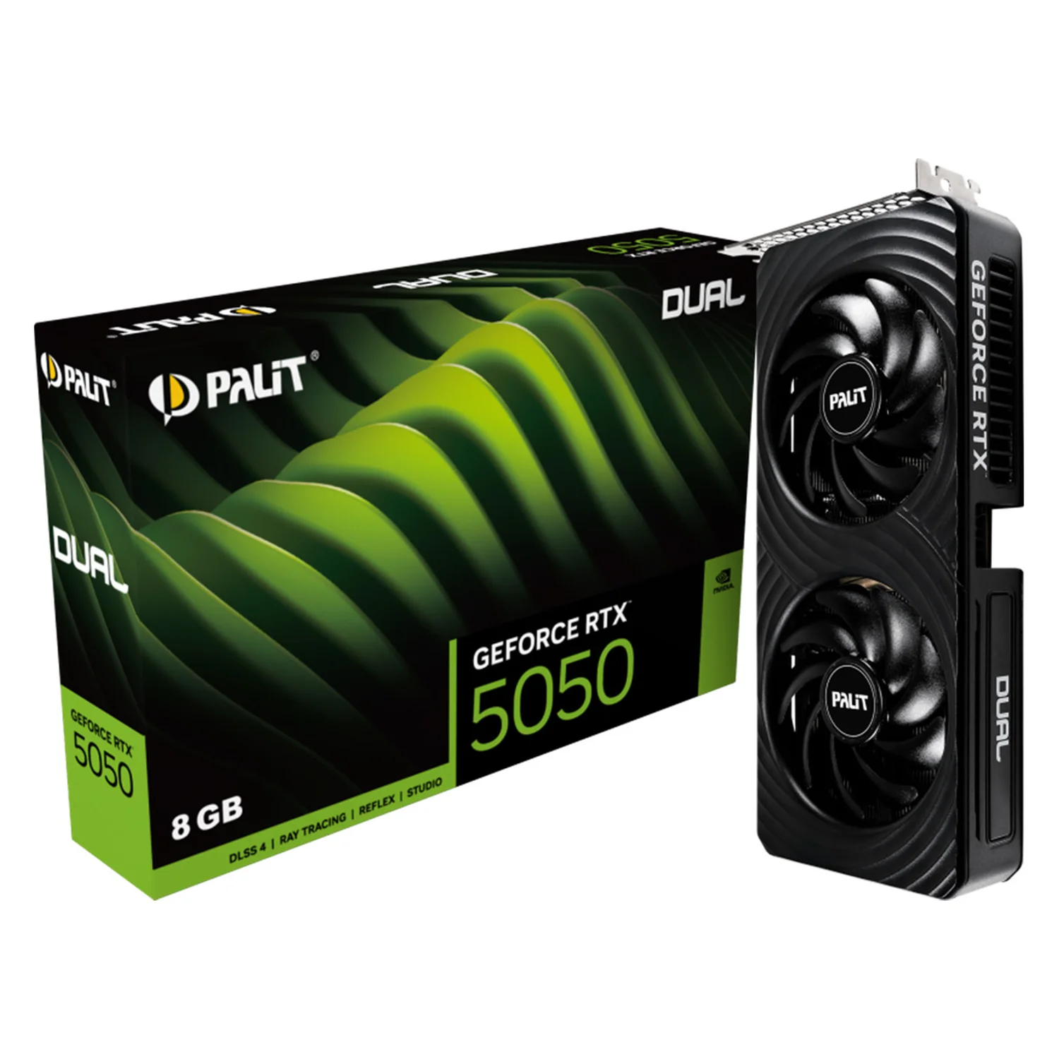 Placa de Vídeo Palit Dual NVIDIA GeForce RTX-5050 8GB GDDR6 - NE65050019P1-GB2070D