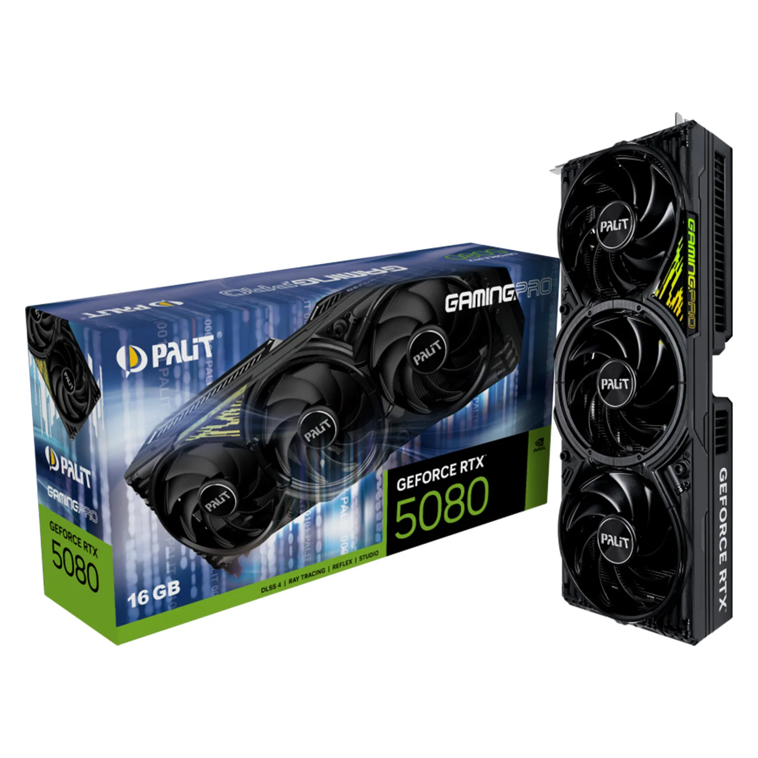 Placa de Vídeo Palit Gaming Pro NVIDIA GeForce RTX 5080 16GB GDDR7 - NE75080019T2-GB2031Y