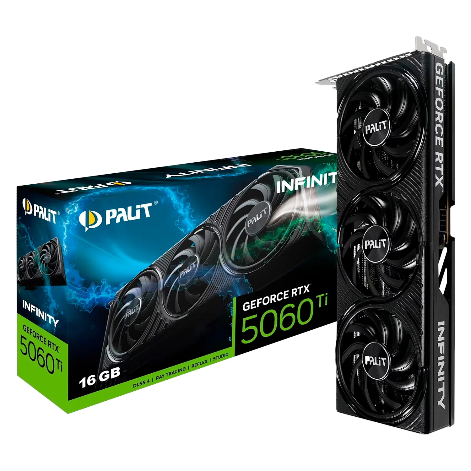 Placa de Vídeo Palit Infinity 3 NVIDIA GeForce RTX-5060TI 16GB GDDR7 - NE7506T019T1-GB2061S