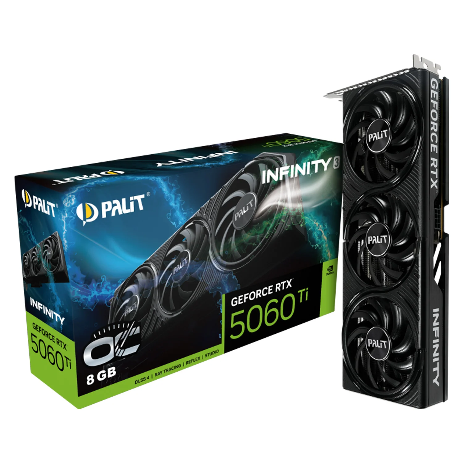 Placa de Vídeo Palit Infinity 3 NVIDIA GeForce RTX-5060Ti 8GB GDDR7 - NE7506T019P1-GB2062S