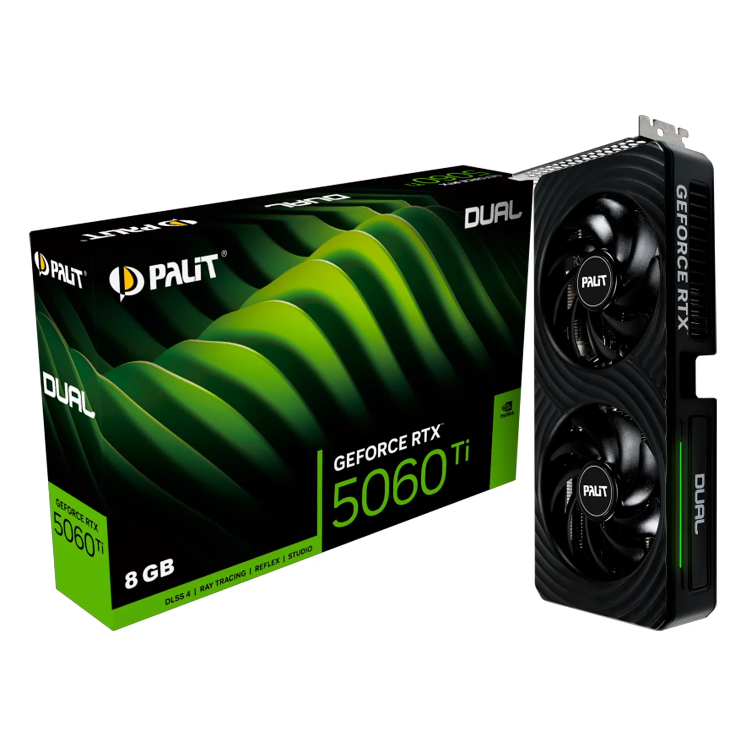 Placa de Vídeo Palit NVIDIA GeForce RTX 5060TI Dual 8GB GDDR7 - NE7506T019P1-GB2062D