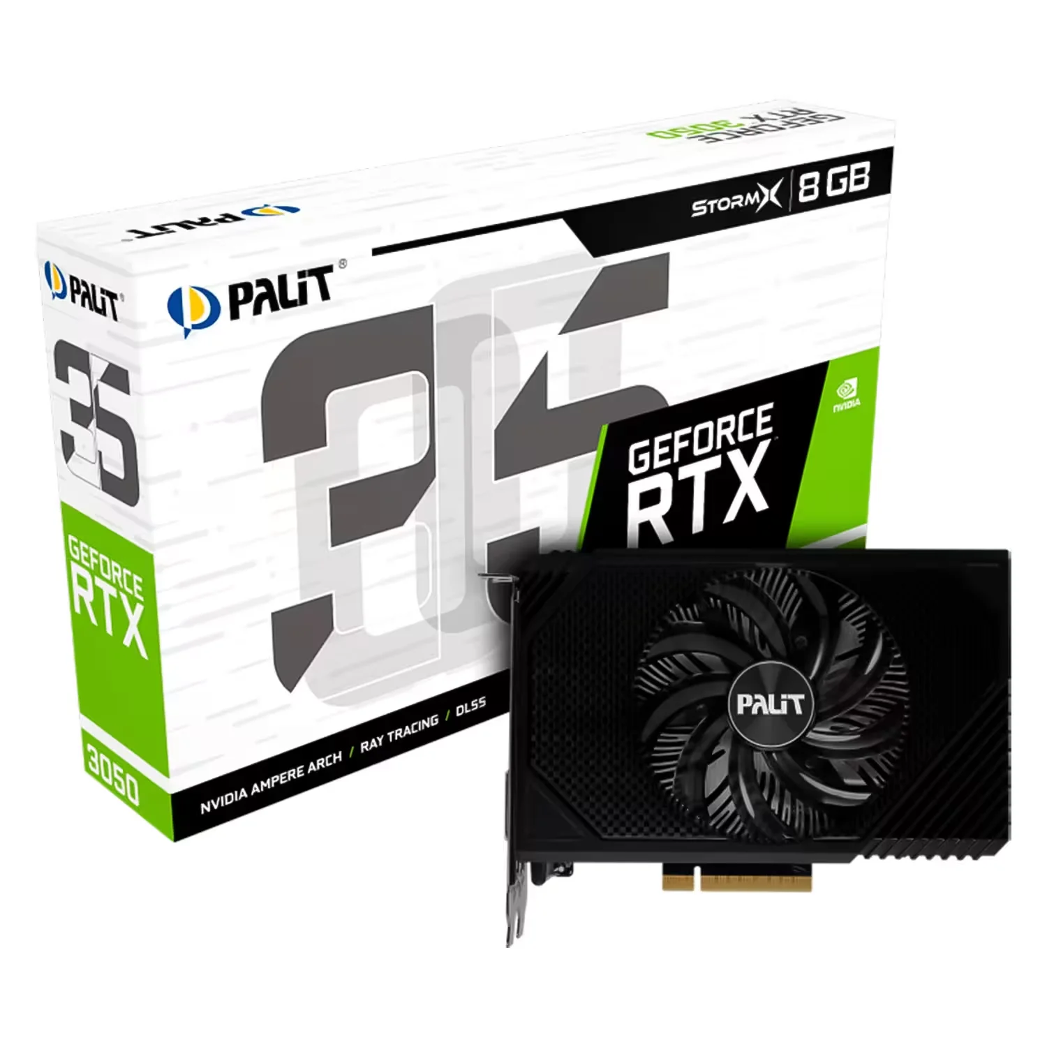 Placa de Vídeo Palit Stormx NVIDIA GeForce RTX 3050 8GB GDDR6 - NE63050018P1-1070F
