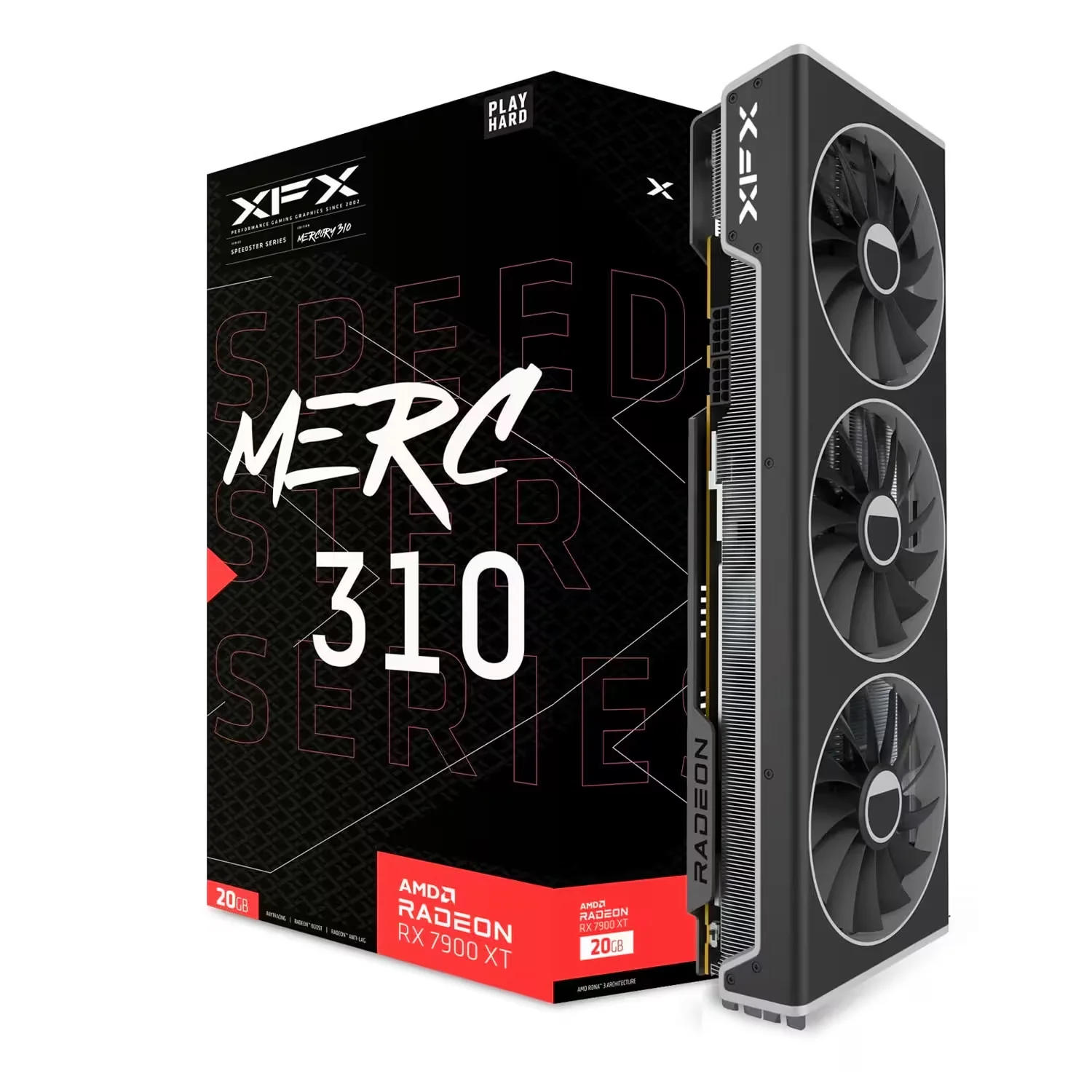 Placa de Vídeo XFX Speedster QICK 319 Radeon RX 7900 XT 20GB GDDR6 - RX-79TMERCU9