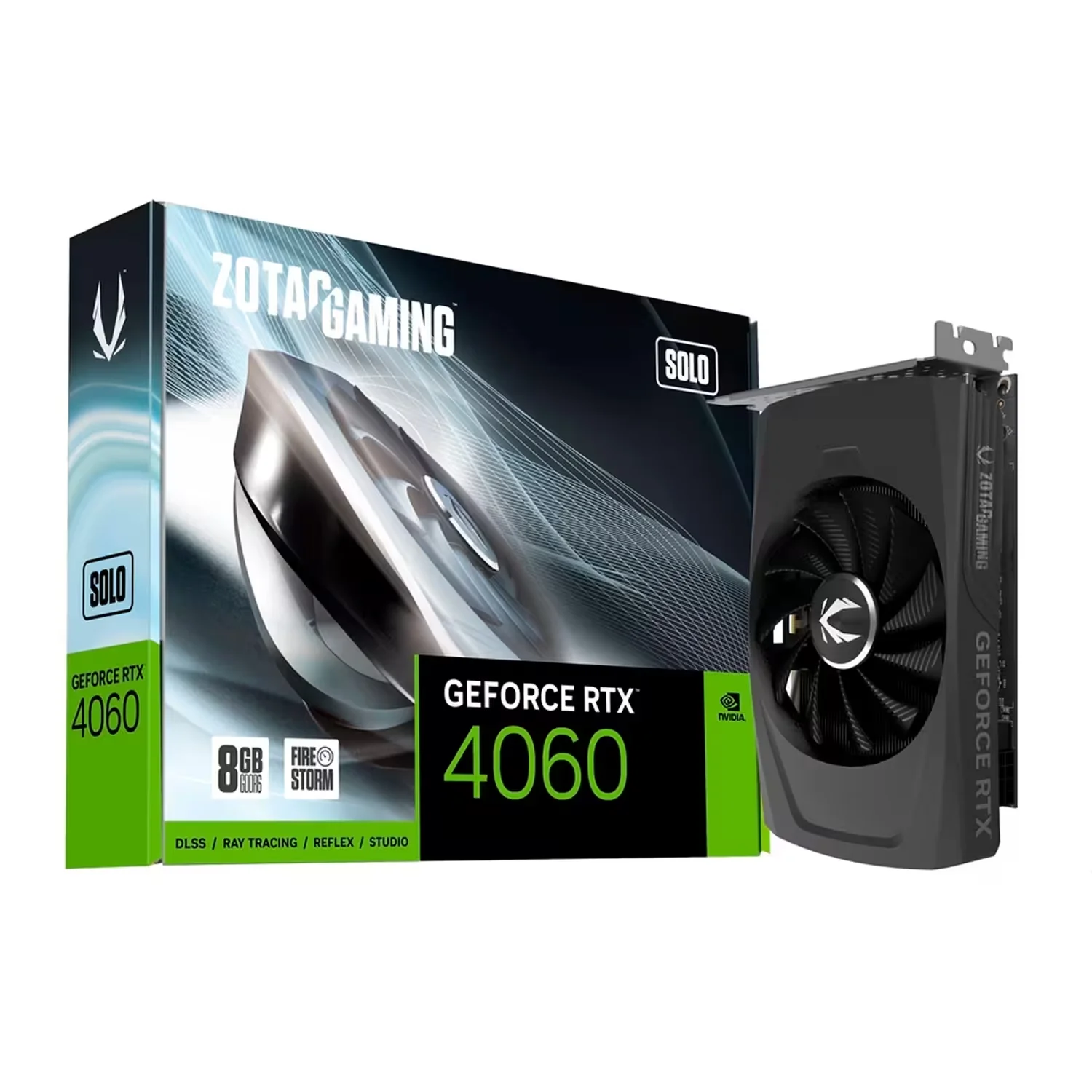 Placa de Vídeo Zotac Gaming Solo NVIDIA GeForce RTX 4060 8GB GDDR6 - ZT-D40600G-10L