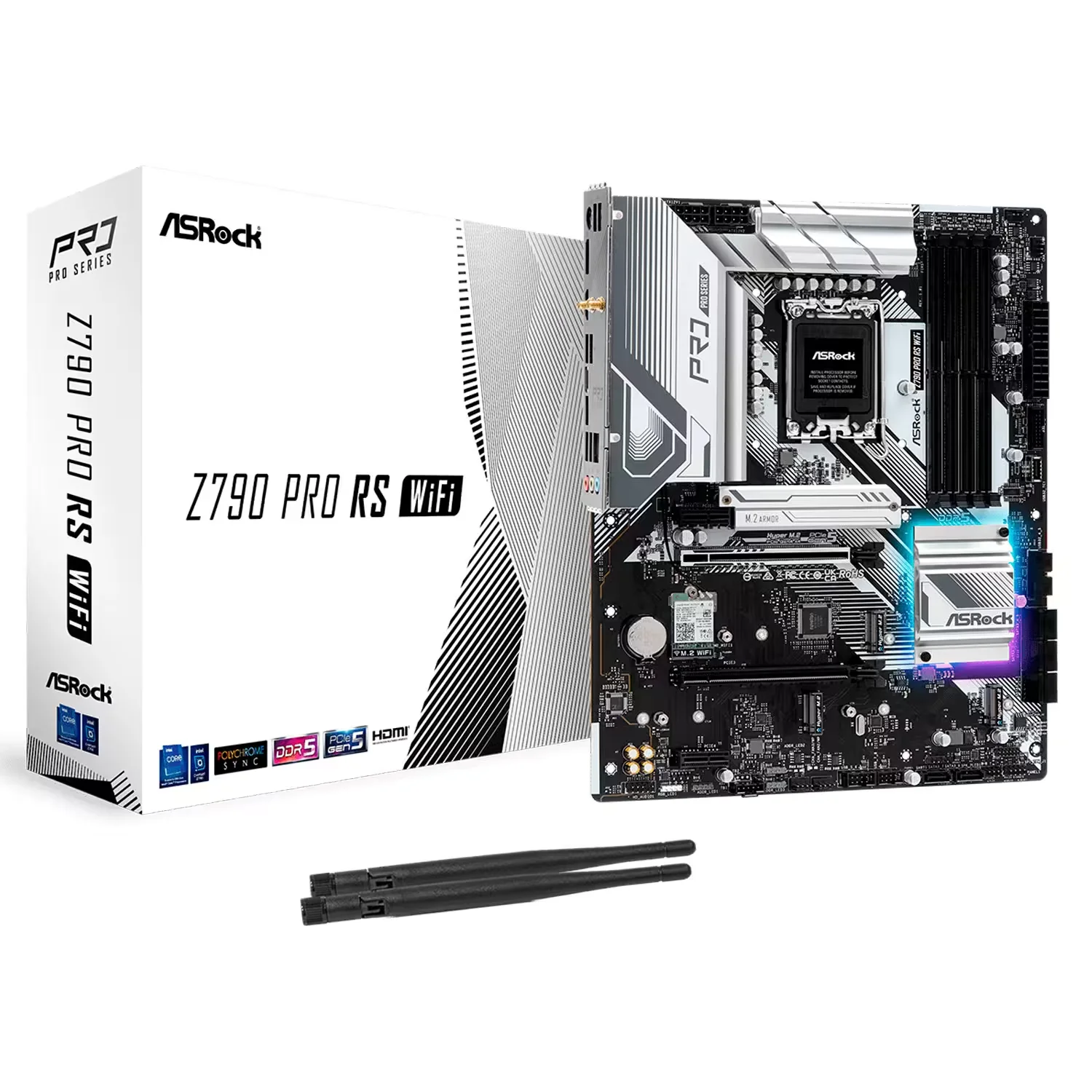 Placa Mãe ASRock Z790 Pro RS WiFi DDR5 Socket LGA 1700 Chipset Intel Z790 ATX