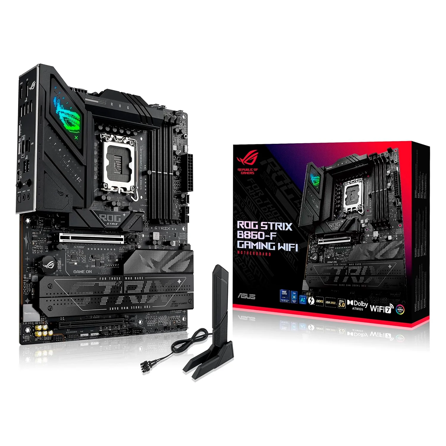Placa Mãe Asus Rog Strix B860-F Gaming WiFi 4XDD5 Socket LGA 1851 Chipset Intel B860 ATX