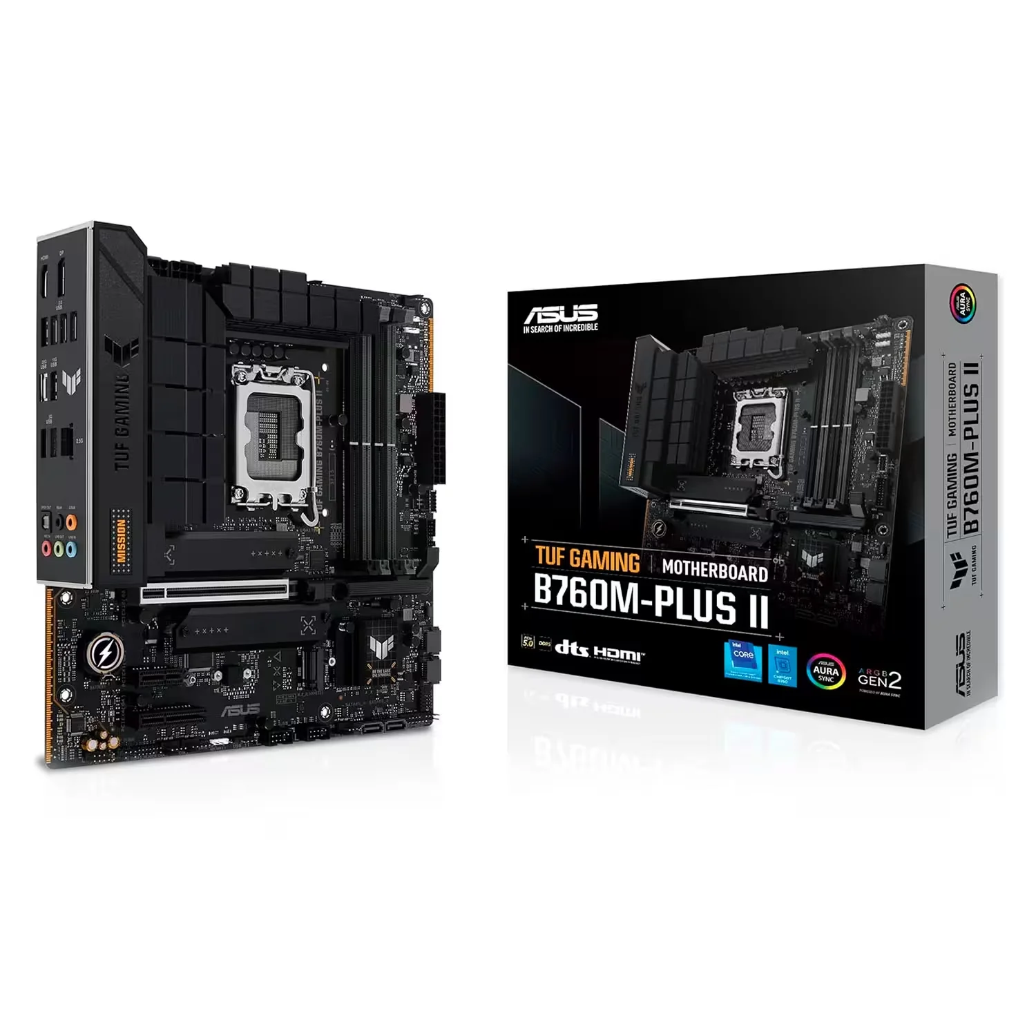 Placa Mãe Asus Tuf Gaming B760M Plus II DDR5 Socket LGA 1700 Chipset Intel B760 Micro ATX
