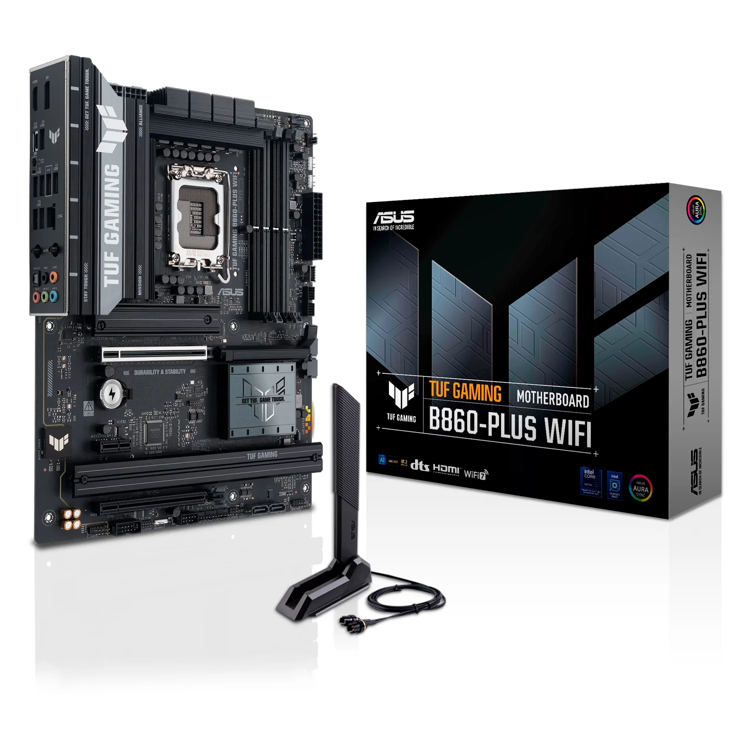 Placa Mãe Asus Tuf Gaming B860-Plus WiFi 4XDDR5 Socket LGA 1851 Chipset Intel B860 ATX