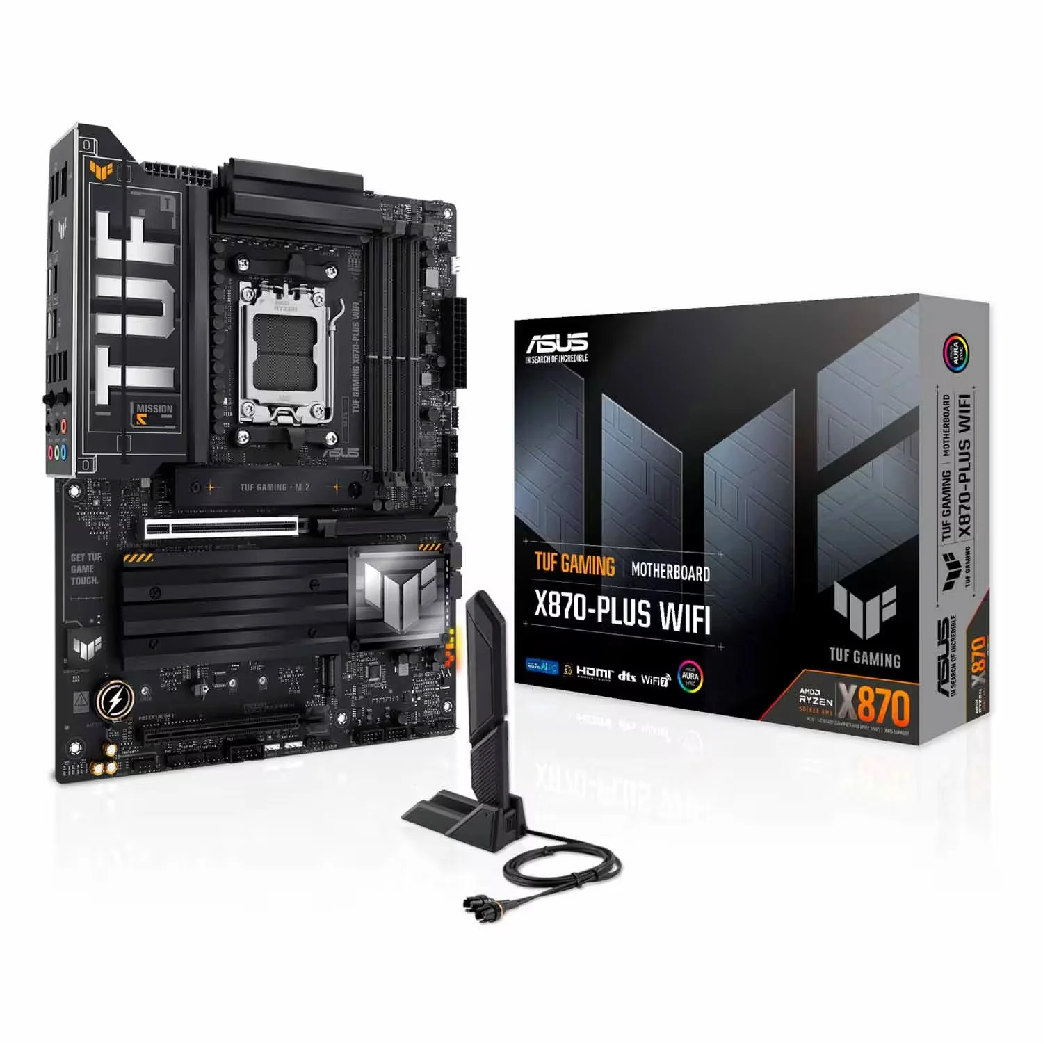 Placa Mãe Asus Tuf Gaming X870 Plus WiFi DDR5 Socket AM5 Chipset AMD X870 ATX
