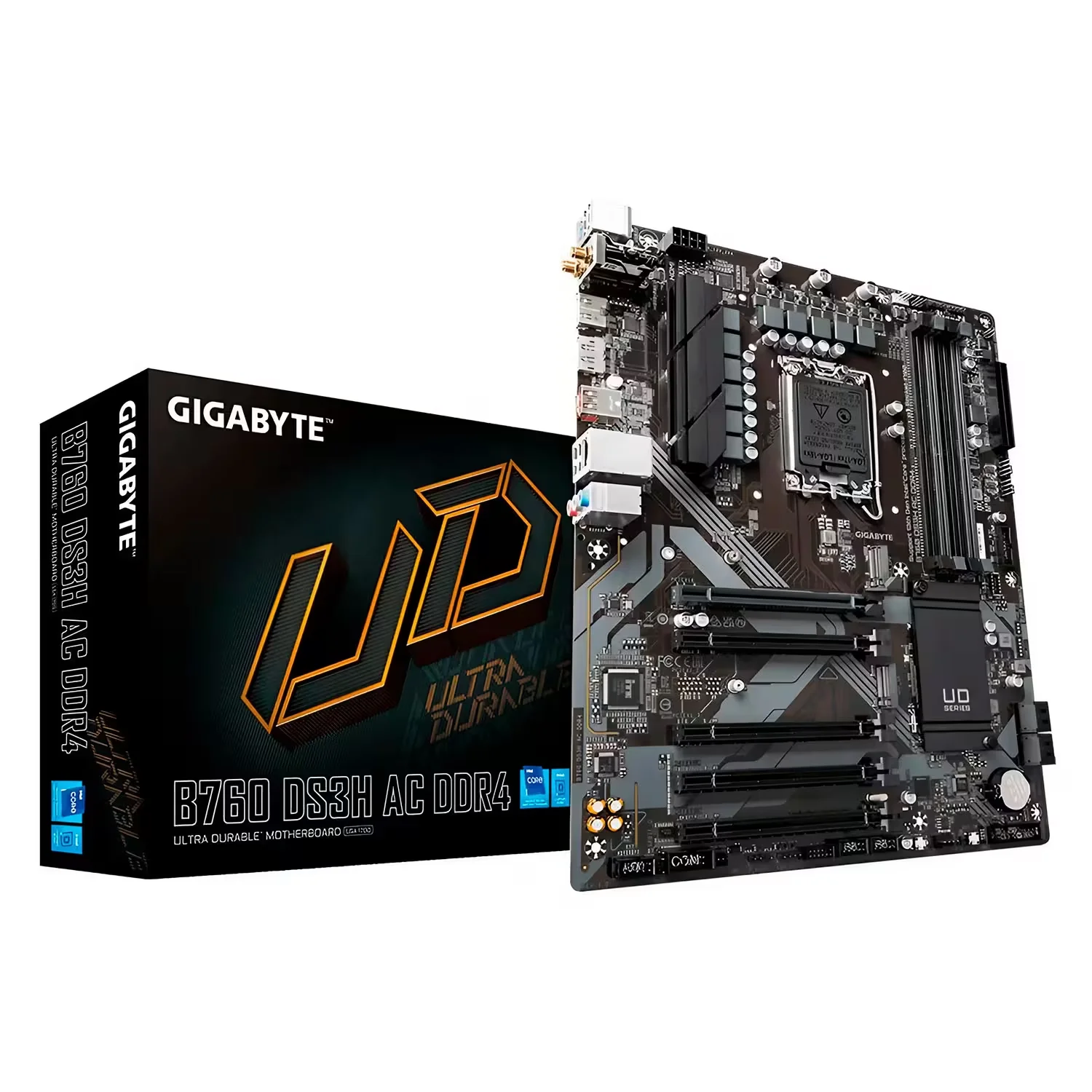 Placa Mãe Gigabyte B760 DS3H AC DDR4 Socket LGA 1700 Chipset Intel B760 Express ATX
