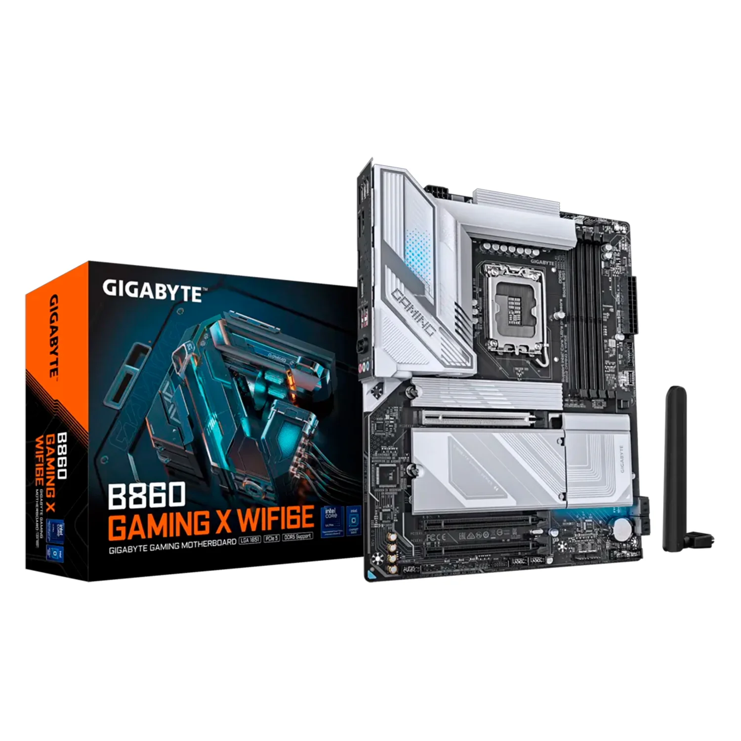 Placa Mãe Gigabyte B860 Gaming X WiFi6E DDR5 Socket LGA 1851 Chipset Intel B860 ATX