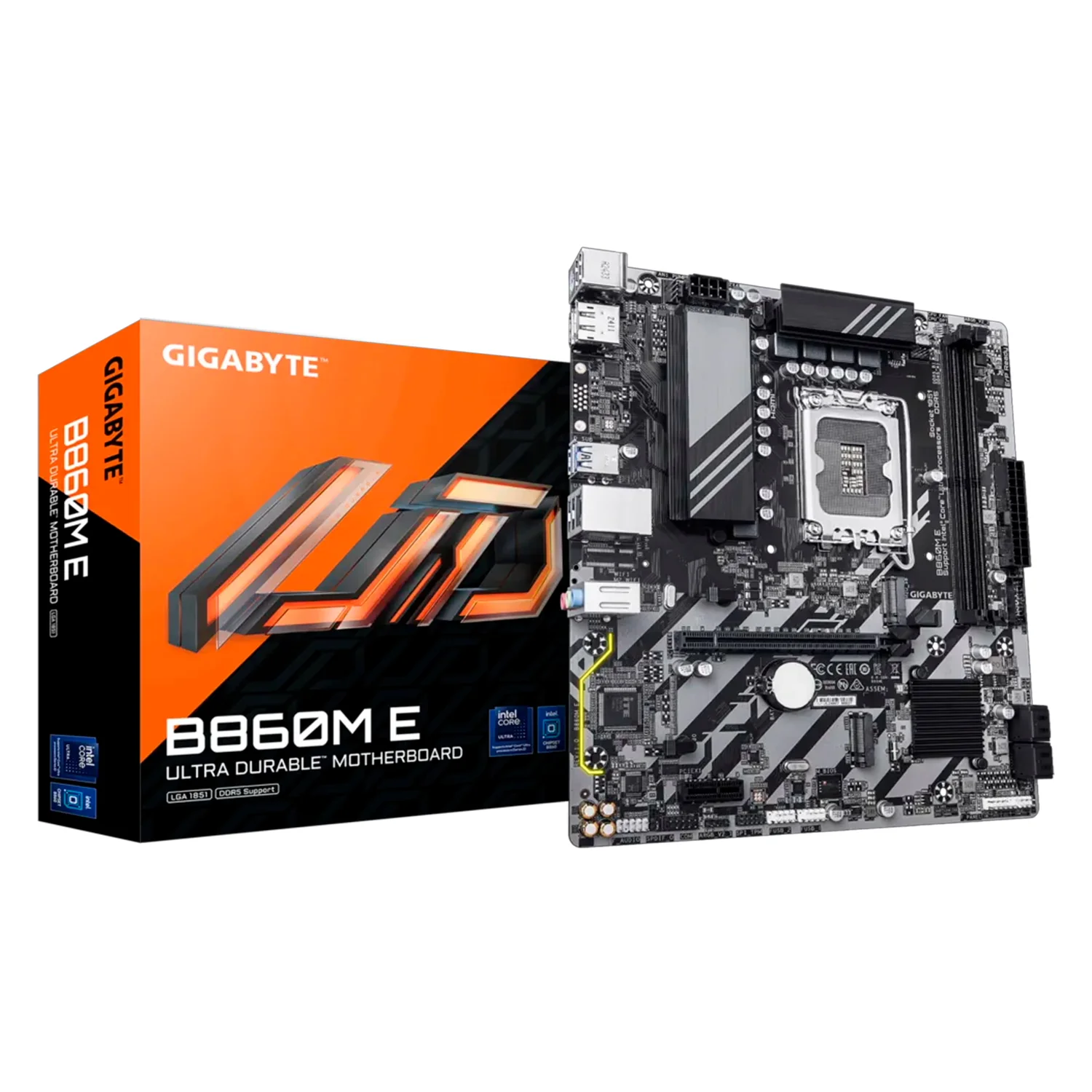 Placa Mãe Gigabyte B860M E DDR5 Socket LGA 1851 Chipset Intel B860 Micro ATX