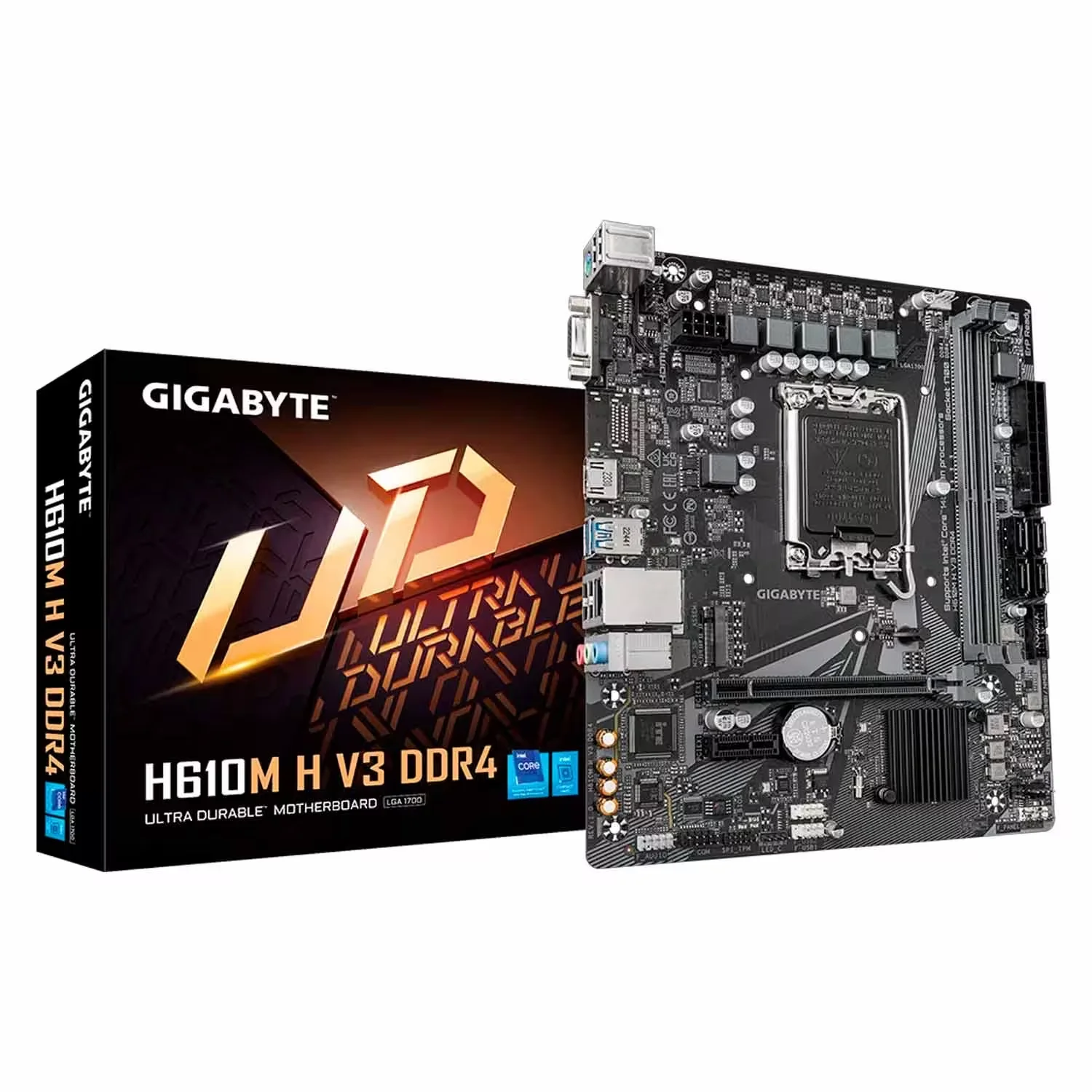 Placa Mãe Gigabyte H610M H V3 DDR4 Socket LGA 1700 Chipset Intel H610 Micro ATX