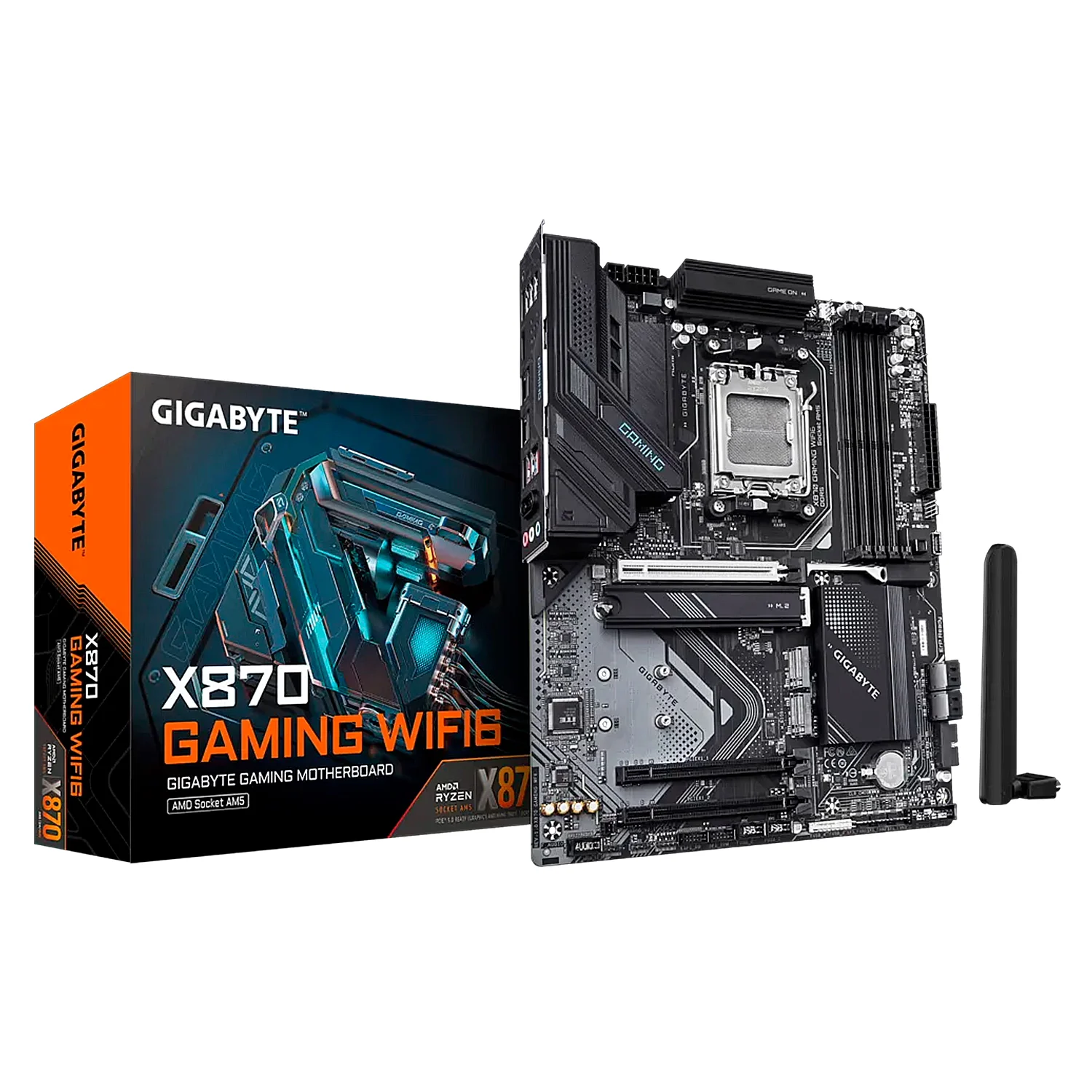 Placa Mãe Gigabyte X870 Gaming WiFi 6 DDR5 Socket AM5 Chipset AMD X870 ATX
