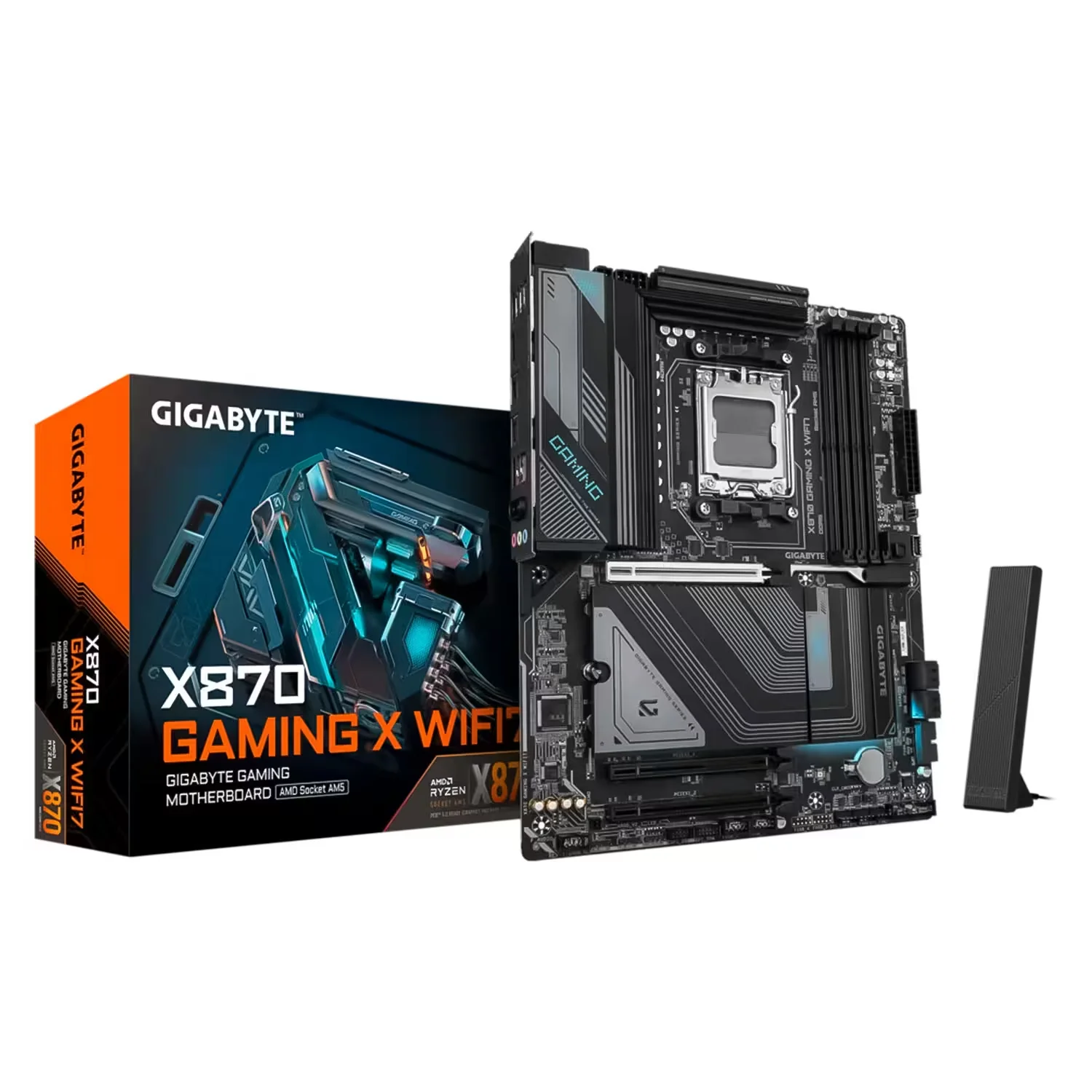 Placa Mãe Gigabyte X870 Gaming X WiFi 7 4XDDR5 Socket AM5 Chipset AMD X870  ATX