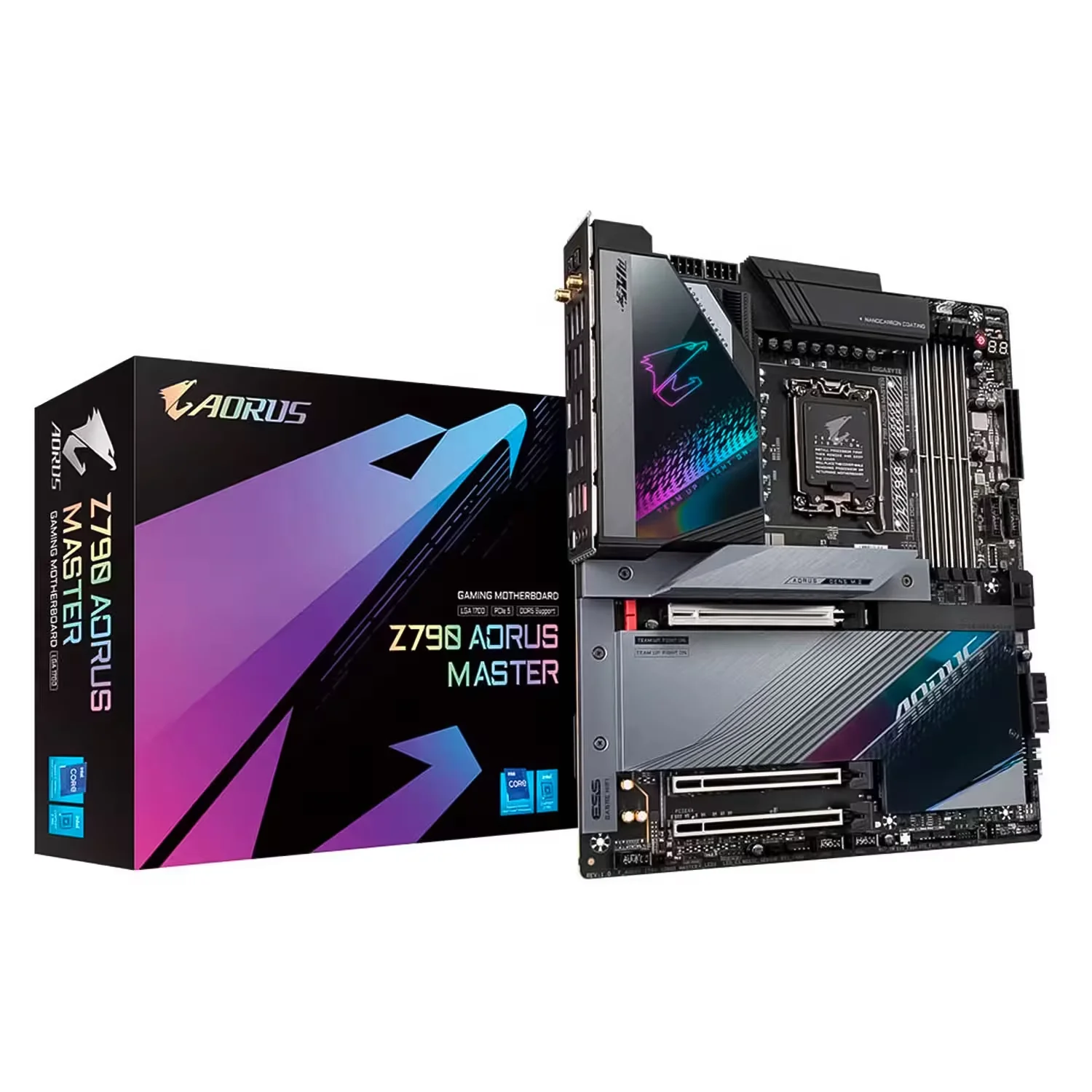 Placa Mãe Gigabyte Z790 Aourus Master DDR5 Socket LGA 1700 Chipset Intel Z790 Express Micro E-ATX