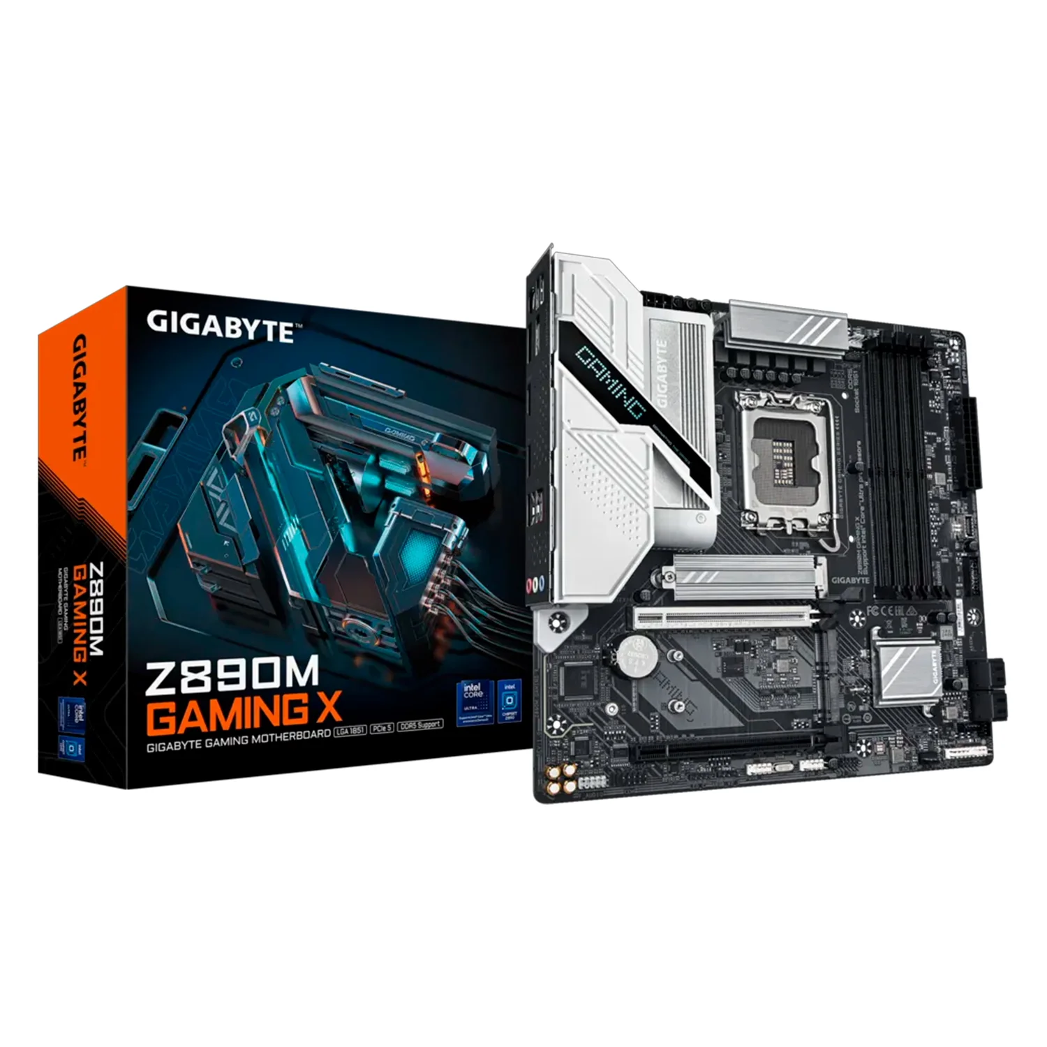 Placa Mãe Gigabyte Z890M Gaming X DDR5 Socket LGA 1851 Chipset Intel Z890 Micro ATX