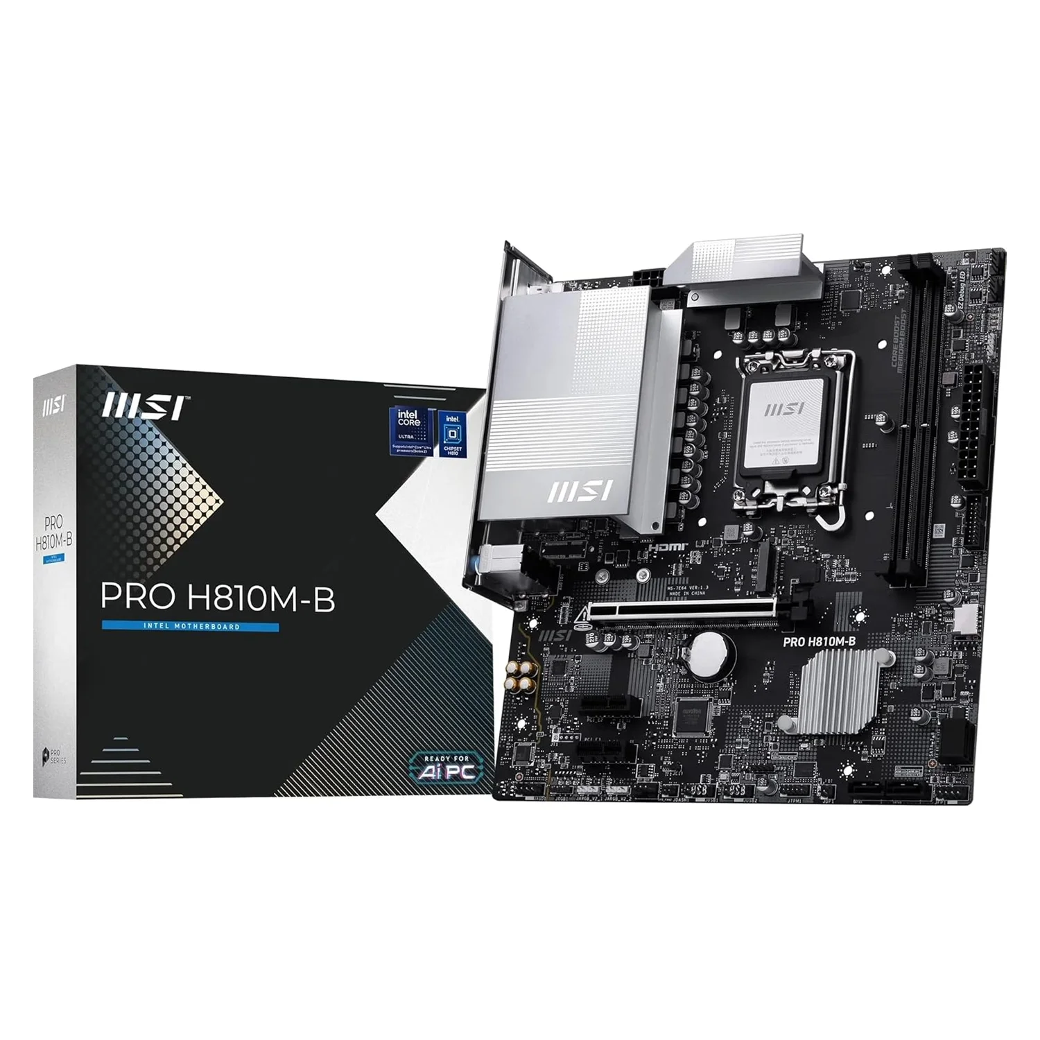 Placa Mãe MSI PRO H810M-B DDR5 Socket LGA 1851 Chipset Intel H810 Micro ATX