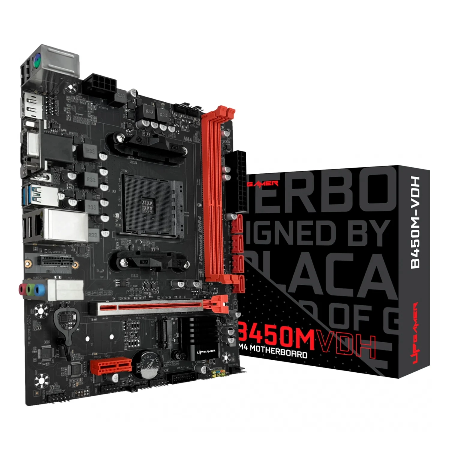 Placa Mãe UP Gamer B450M-VDH Socket AM4 Chipset AMD B450 DDR4 Micro ATX