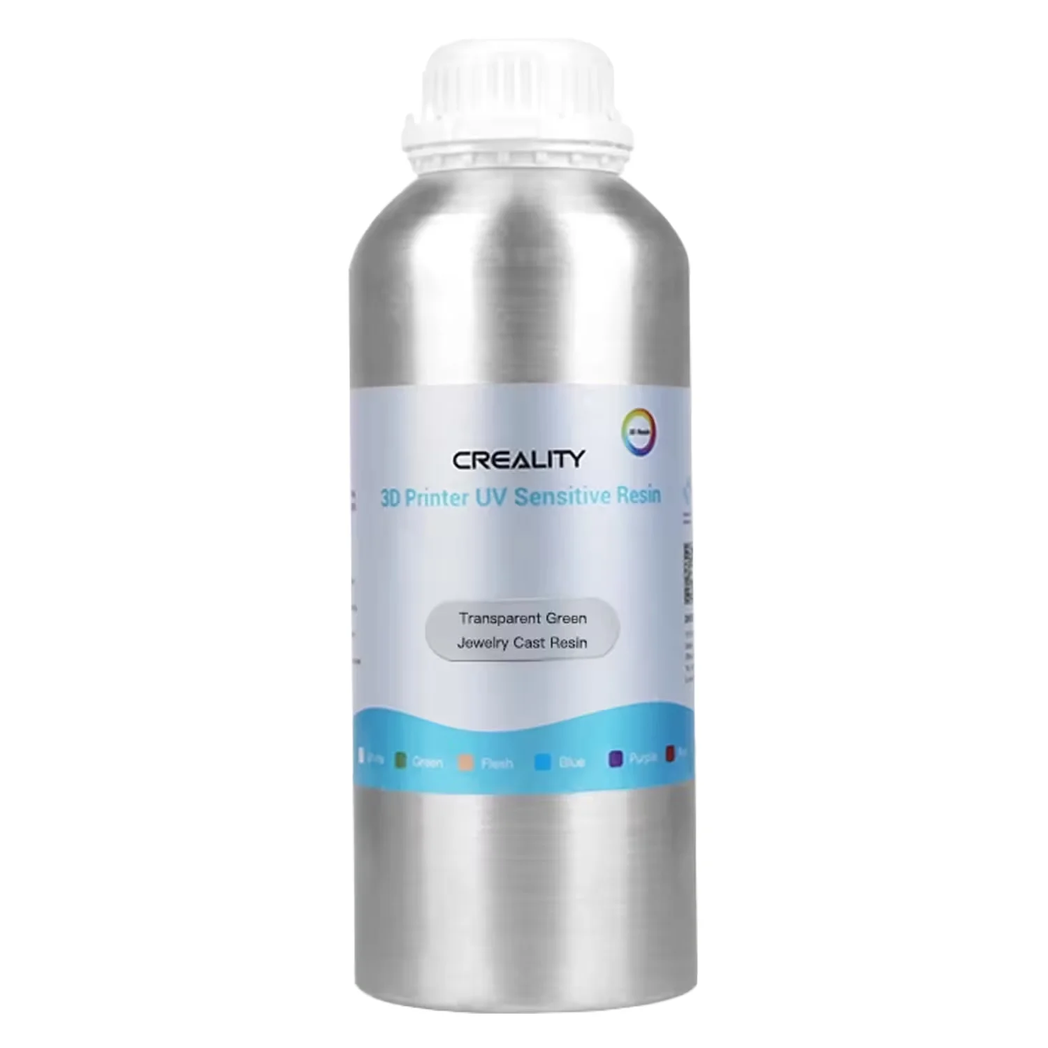 Resina Creality Jewelry Cast 500g Alumínio para Impressora 3D - Verde Transparente