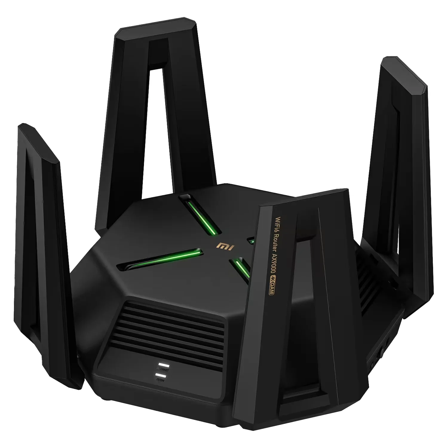 Roteador Xiaomi Mi RA70 DVB4304GL WiFi Dual Band AX9000 5 GHz 9000 Mbps - Preto