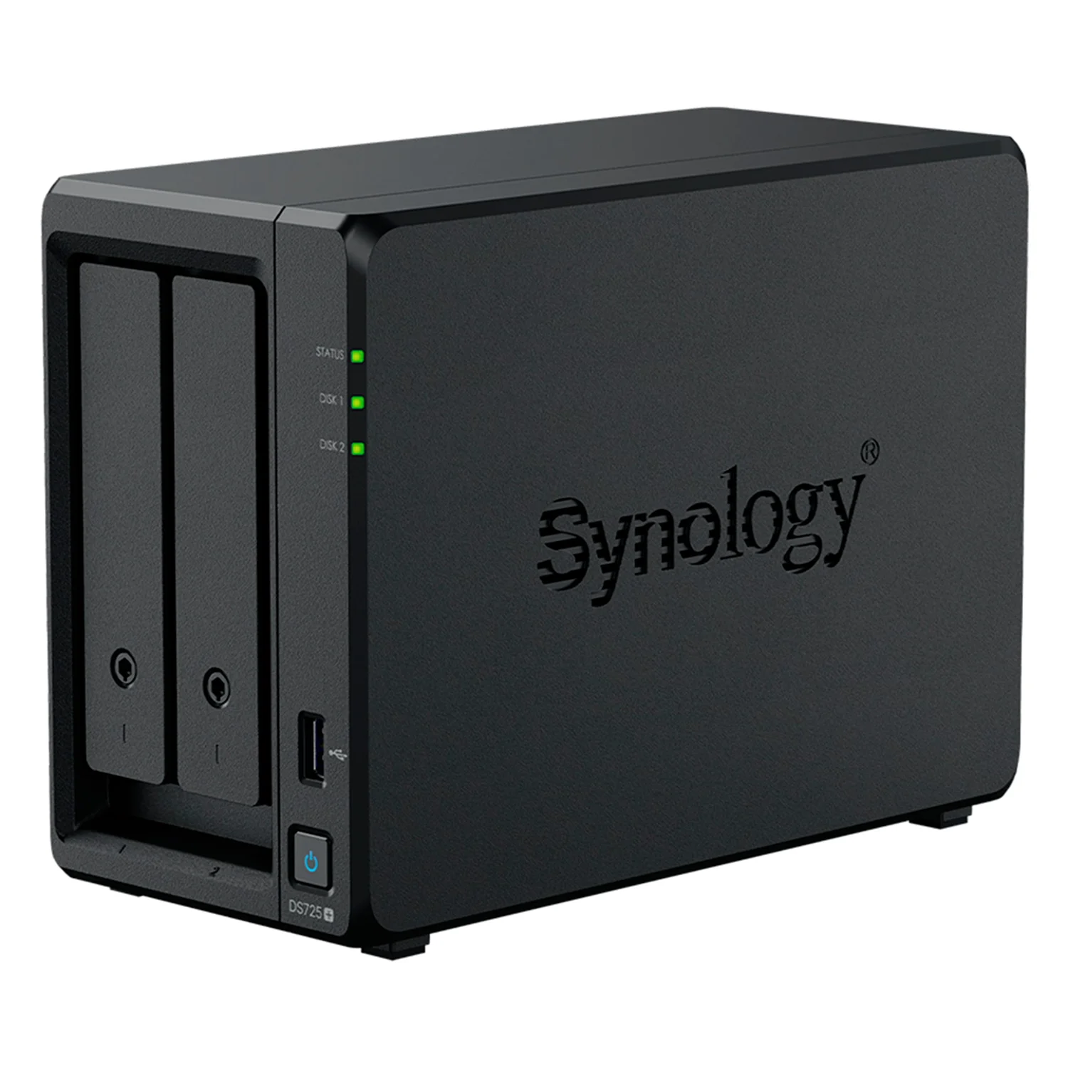 Servidor Nas Storage Synology DiskStation DS725+ AMD Ryzen R1600 2 Baias - Preto
