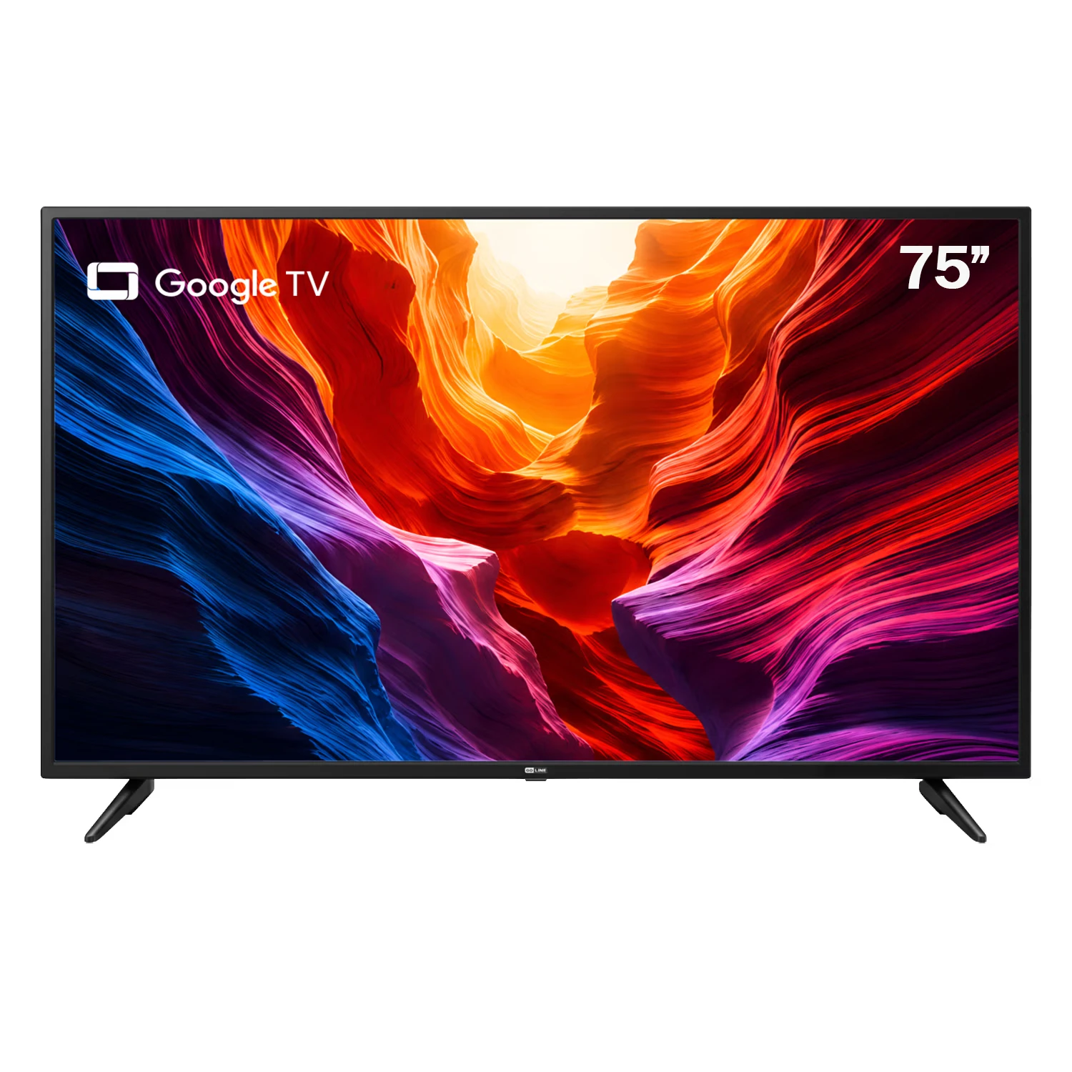 Smart TV Goline GLTV75-G-UHD 75" 4K Ultra HD Google TV WiFi - Preto
