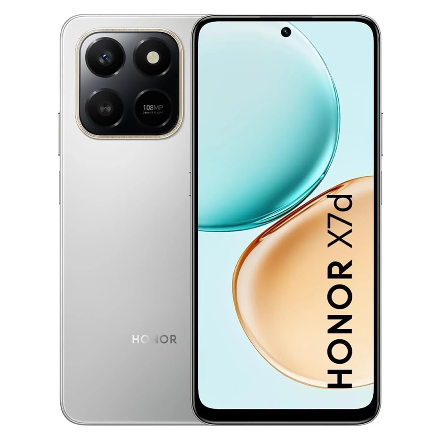 Smartphone Honor X7D 256GB 6GB RAM Dual SIM LTE Tela 6.77" - Prata
