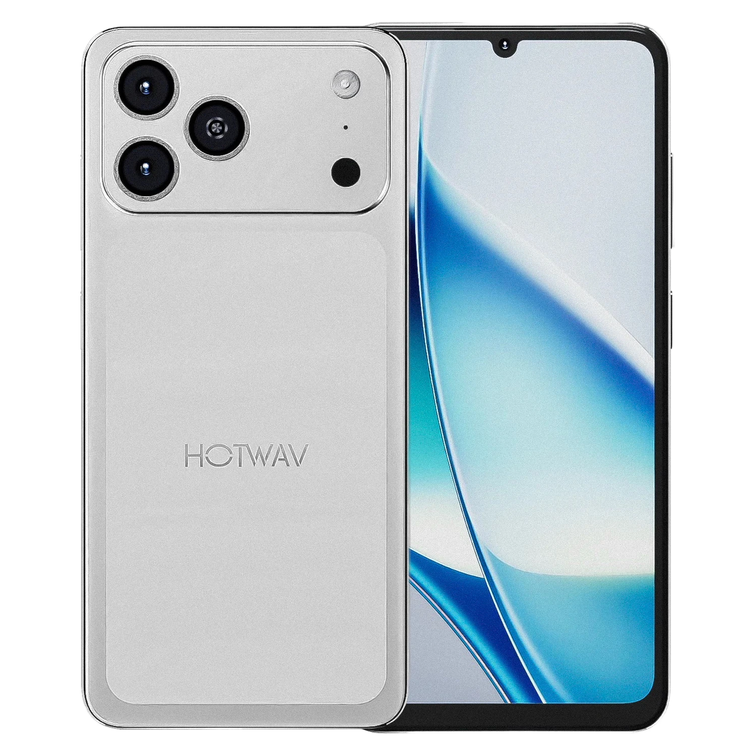 Smartphone Hotwav A17 Pro Max Global 64GB 3GB RAM Dual SIM Tela 6.75" - Prata