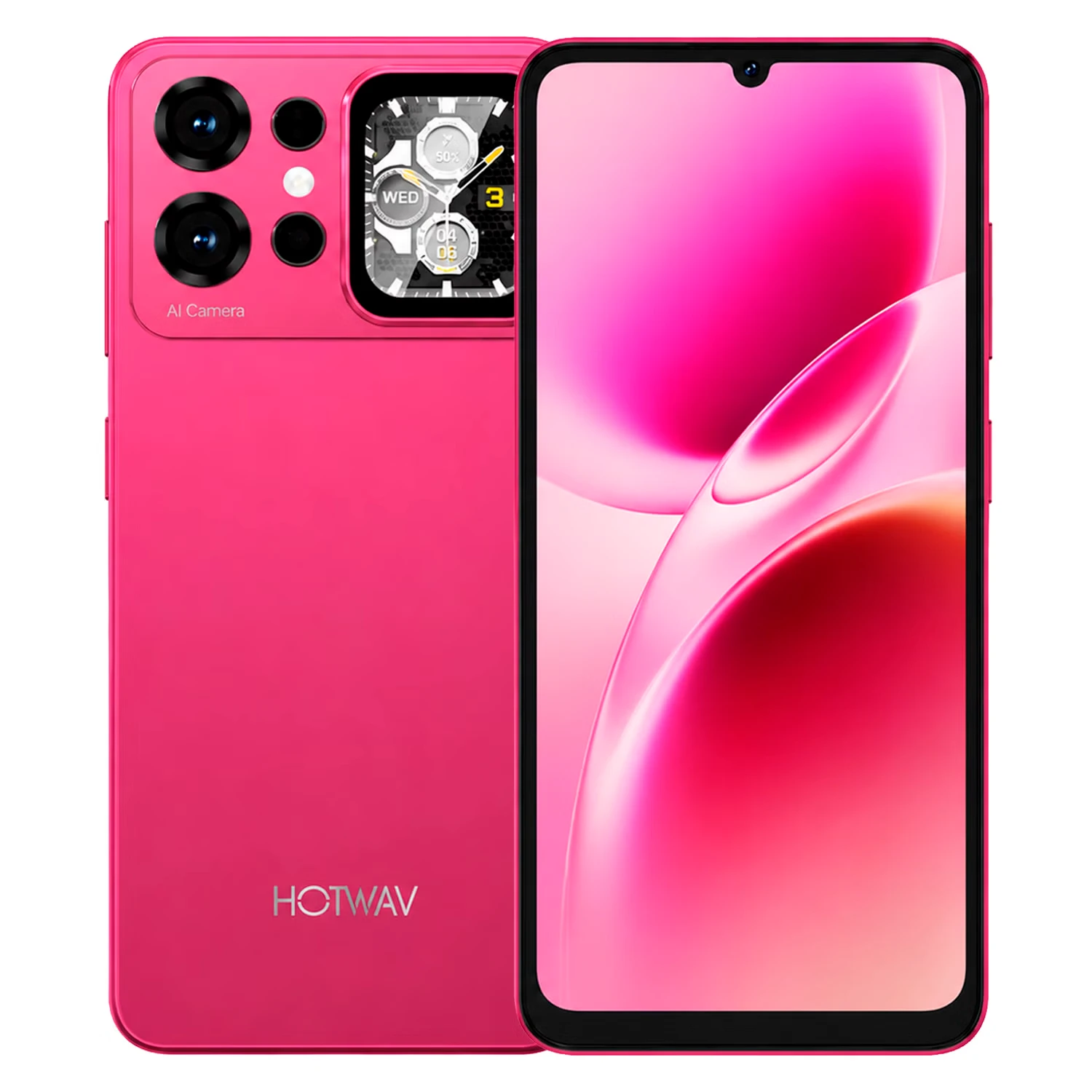 Smartphone Hotwav X100 SE 64GB 4GB RAM Dual SIM Tela 6.75" - Vermelho