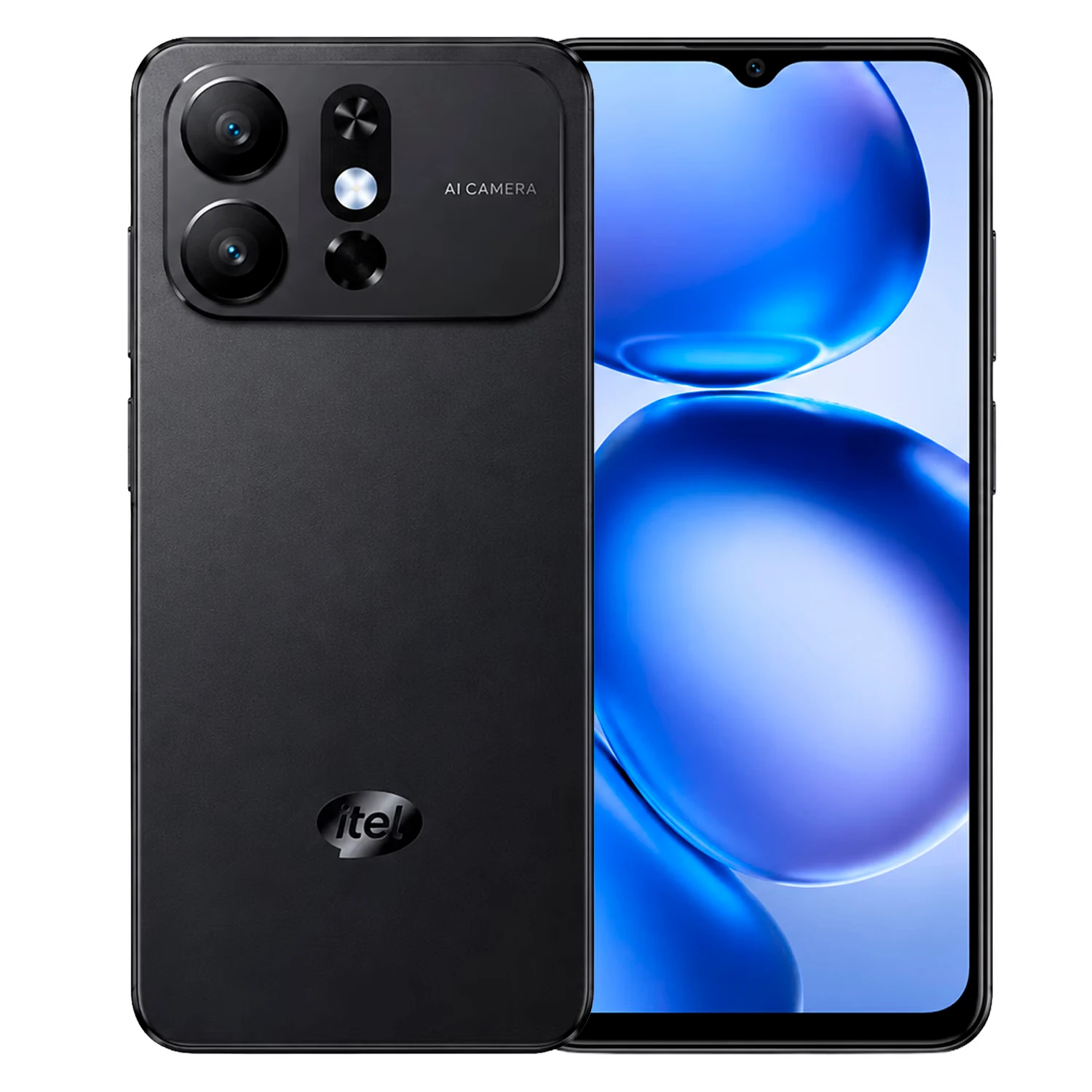 Smartphone itel A100Cs A6611L 64GB 3GB RAM Dual SIM Tela 6.6" - Preto
