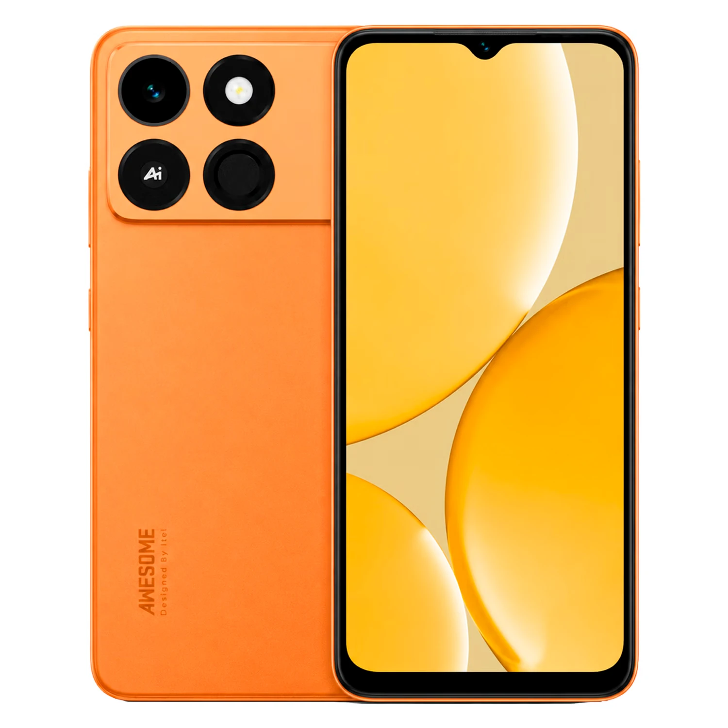 Smartphone Itel A50C A669L 64GB 2GB RAM Dual SIM Tela 6.56" - Laranja