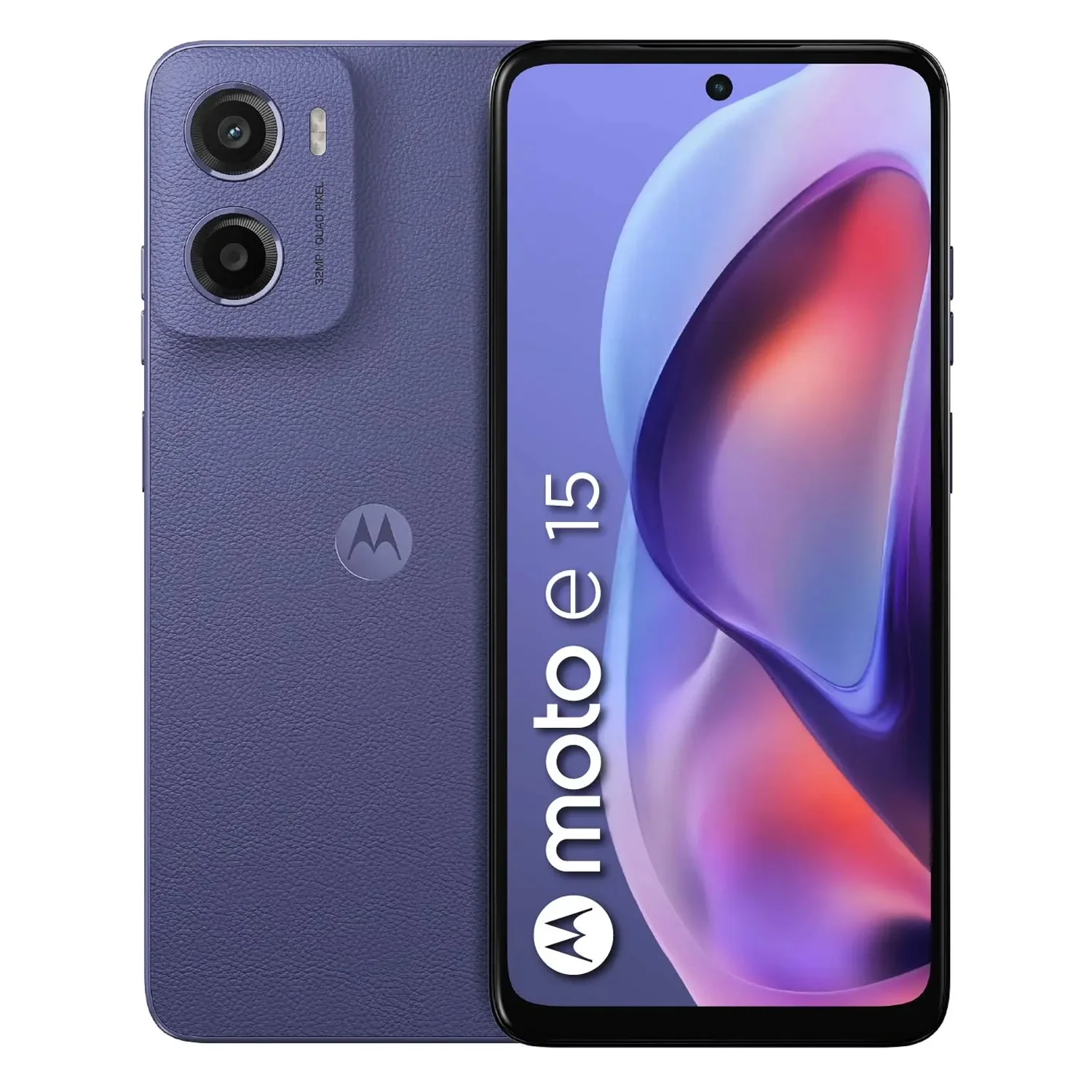 Smartphone Motorola Moto E15 XT-2523-8 64GB 2GB RAM Dual SIM Tela 6.67" - Roxo