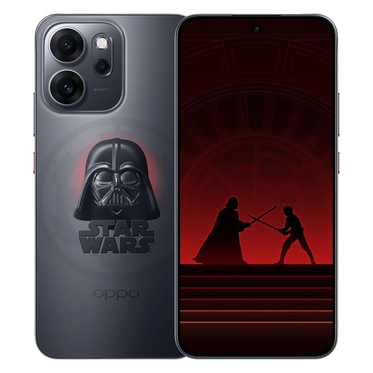 Smartphone Oppo Reno14 F Dark Side Edition 256GB 12GB RAM Dual SIM Tela 6.57" - Preto