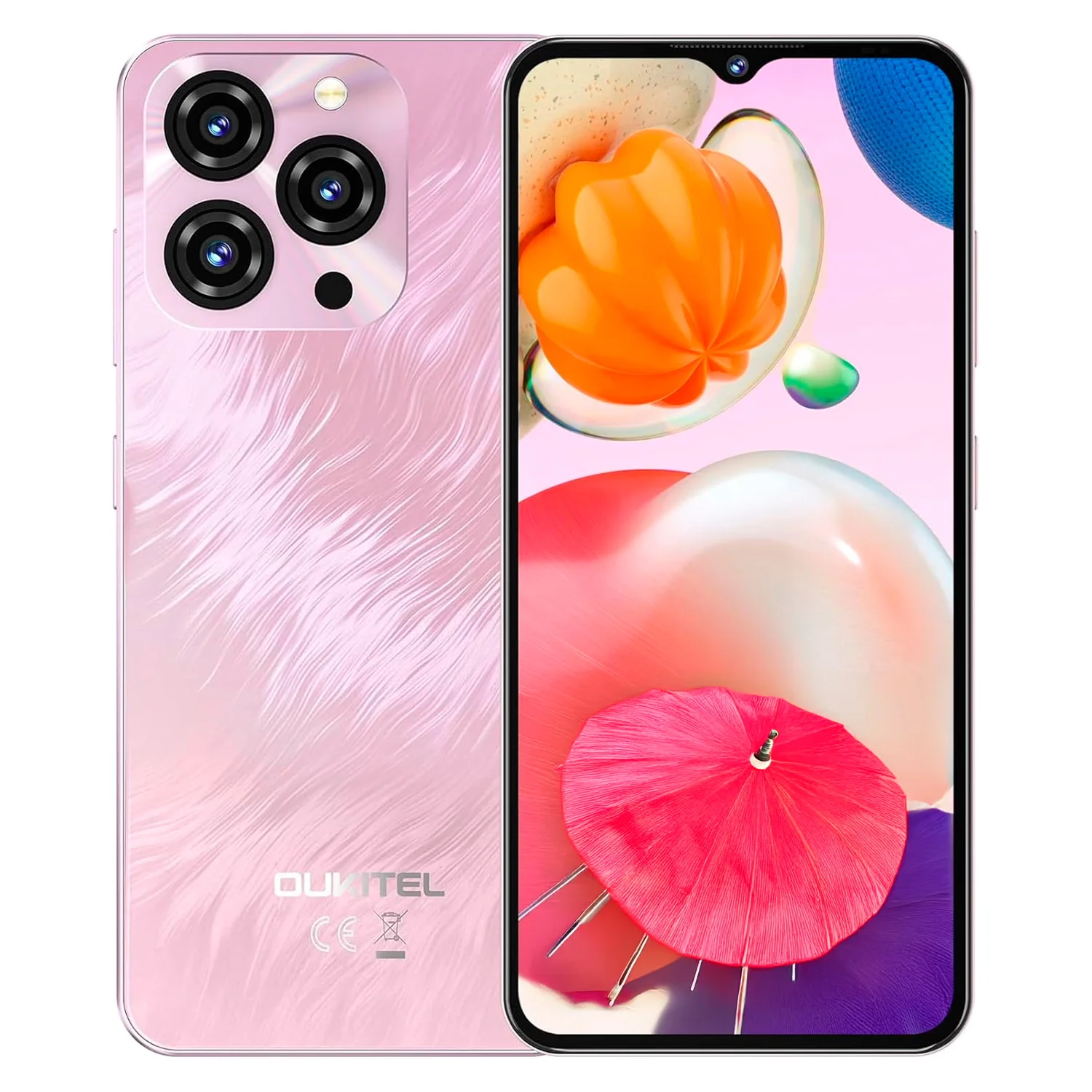 Smartphone Oukitel C3 128GB 4GB RAM Dual SIM Tela 6.52" - Rosa