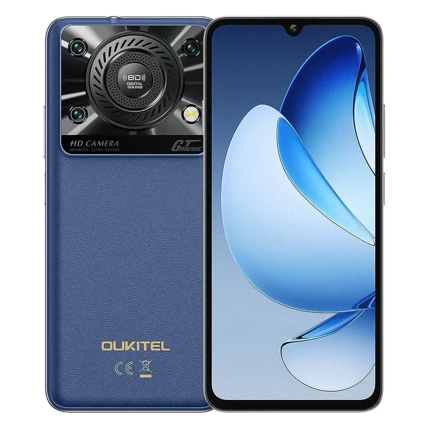 Smartphone Oukitel C60 128GB 4GB RAM Dual SIM Tela 6.88" - Azul (1 Ano de Garantia)