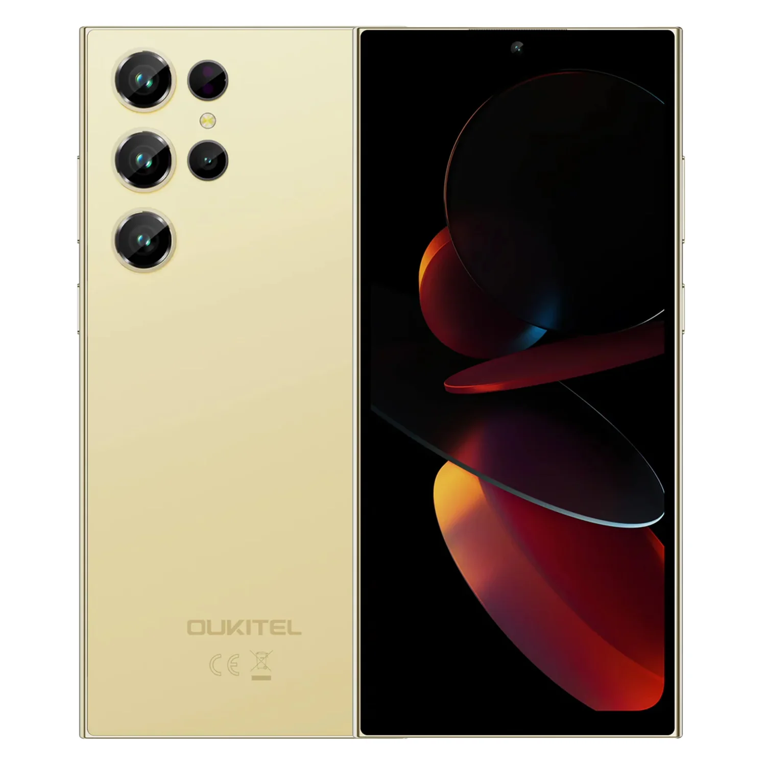 Smartphone Oukitel C61 128GB 4GB RAM Dual SIM Tela 6.88" - Dourado (1 Ano de Garantia)