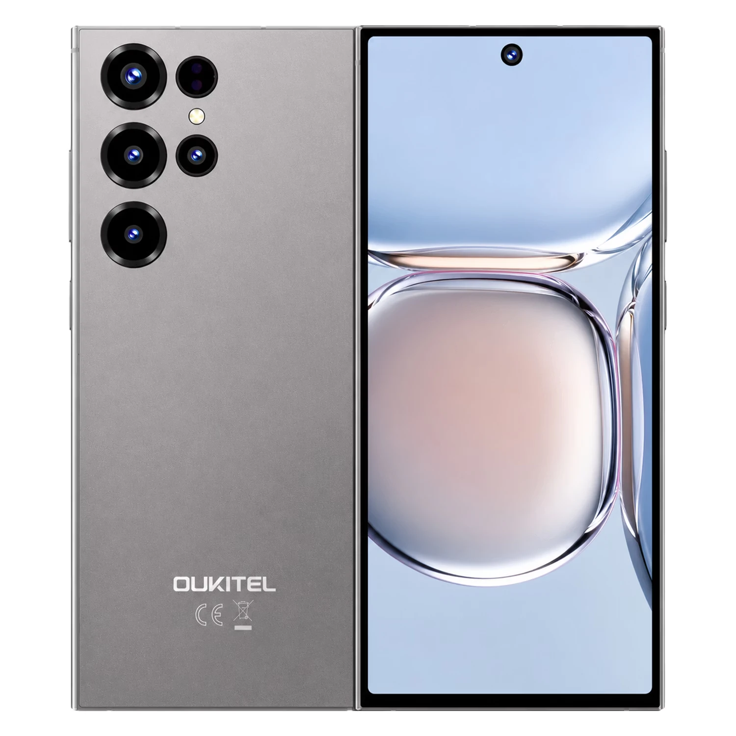 Smartphone Oukitel C67 256GB 6GB RAM Dual SIM Tela 6.73" - Cinza Titânio