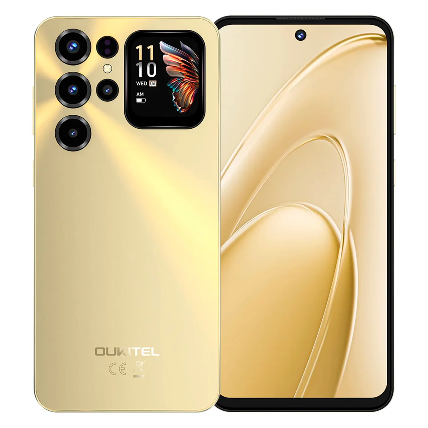 Smartphone Oukitel C68 Plus 512GB 8GB RAM Dual SIM NFC Tela 7.2" - Dourado