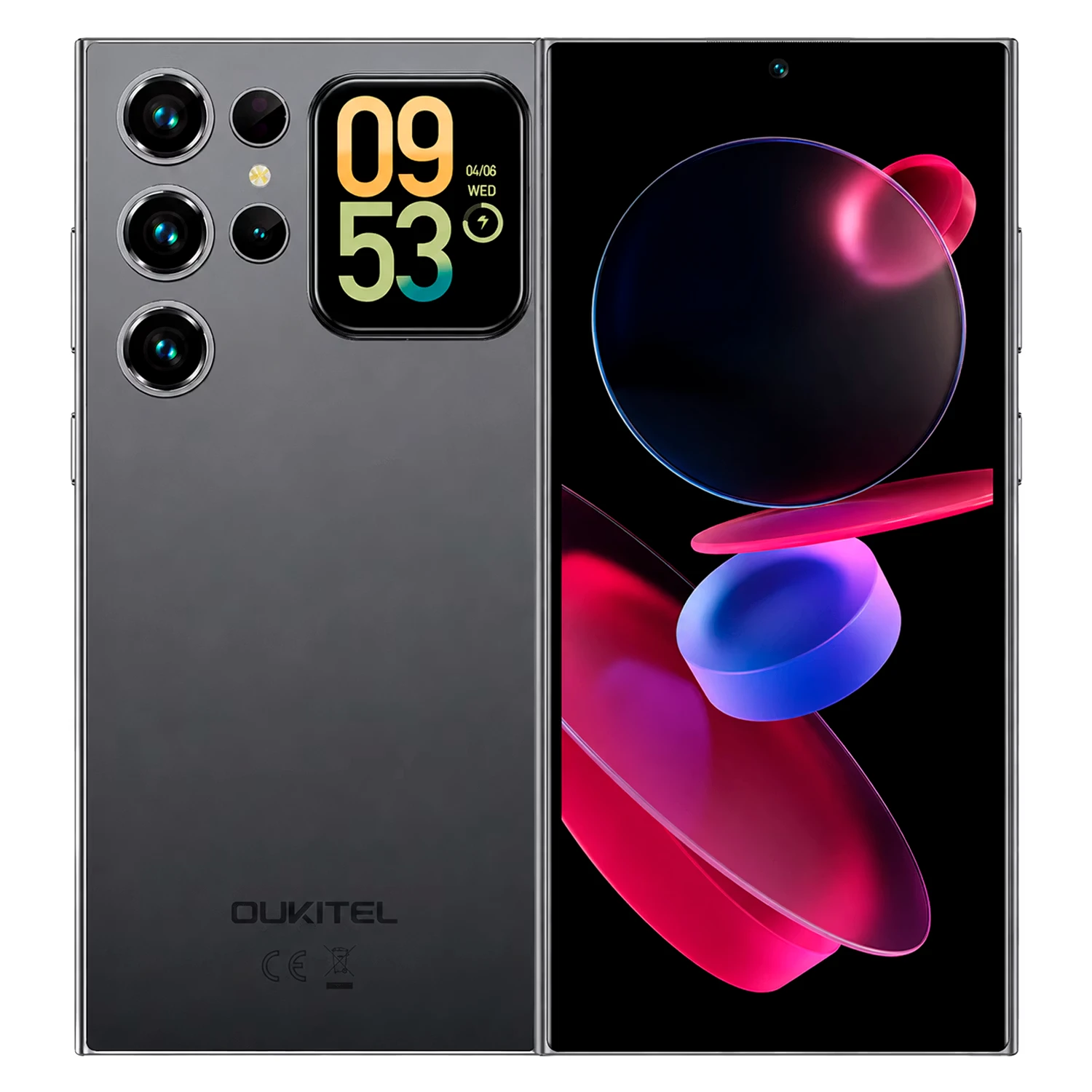 Smartphone Oukitel C72 128GB 4GB RAM Dual SIM Tela 6.88" - Cinza