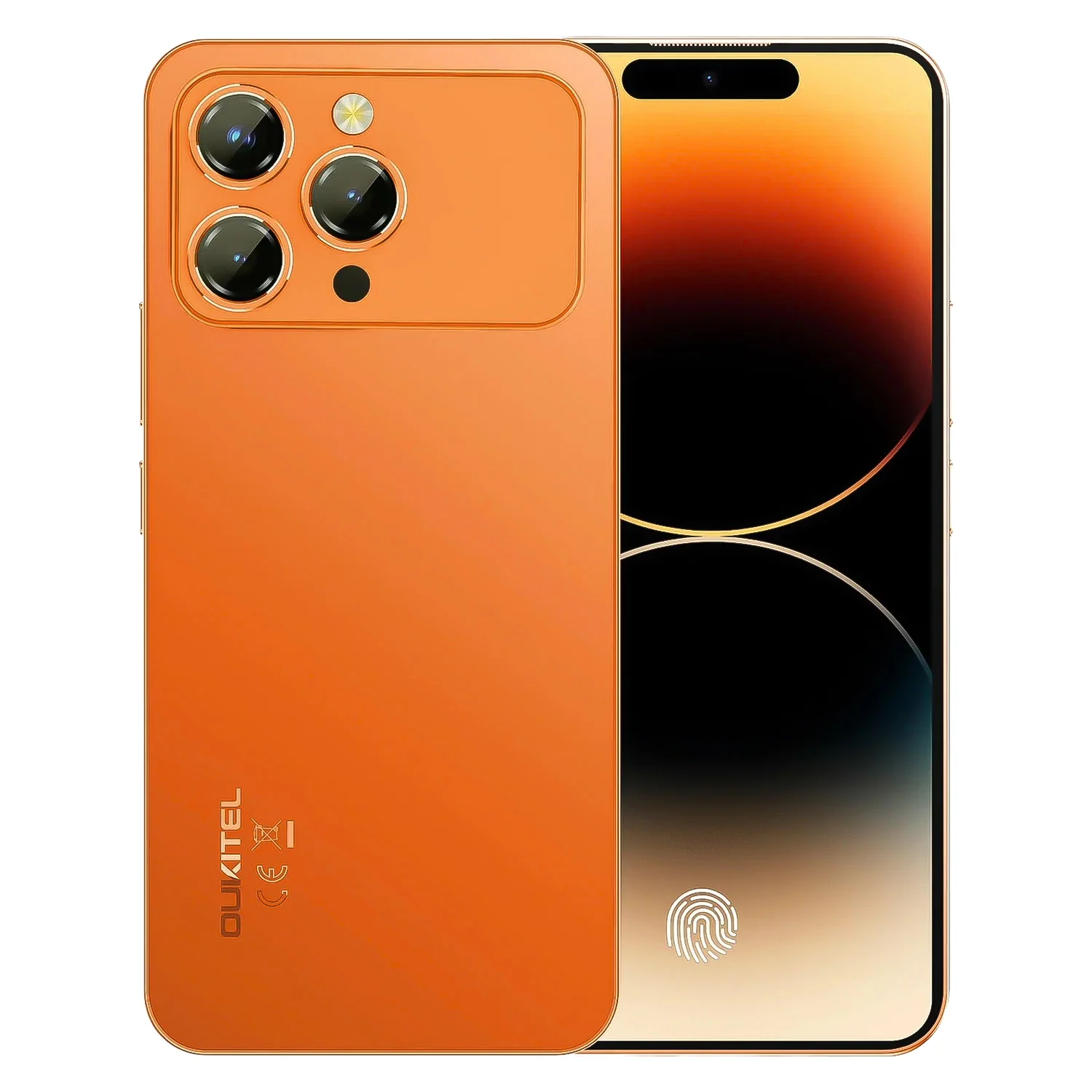 Smartphone Oukitel P1 Pro 256GB 8GB RAM Dual SIM Tela 6.7" - Laranja