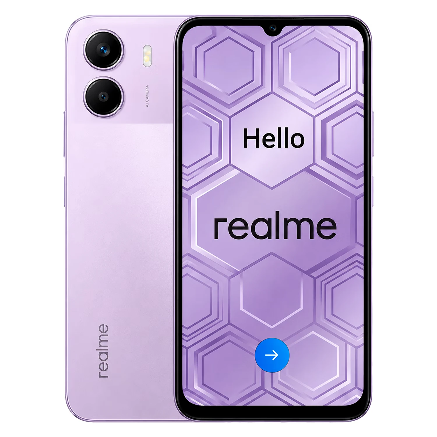 Smartphone Realme P4 Lite RMX5377 128GB 4GB RAM Dual SIM Tela 6.8" - Roxo (Anatel)